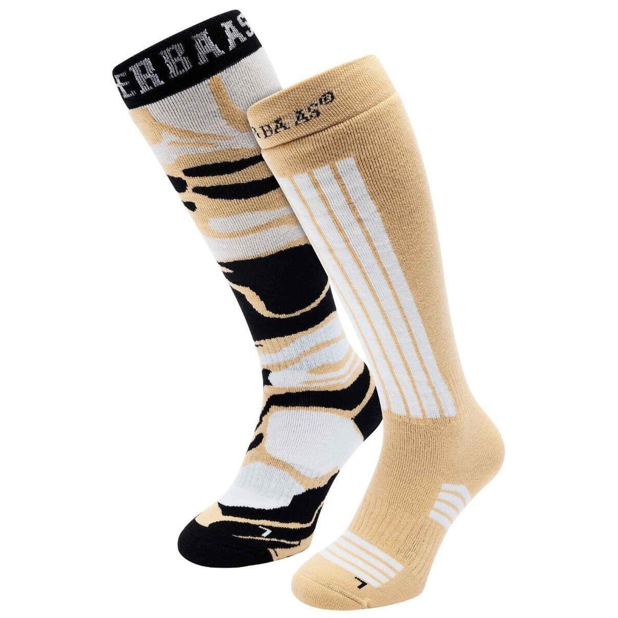 Skarpety narciarskie - Damskie - 2 pary - Warm Sand