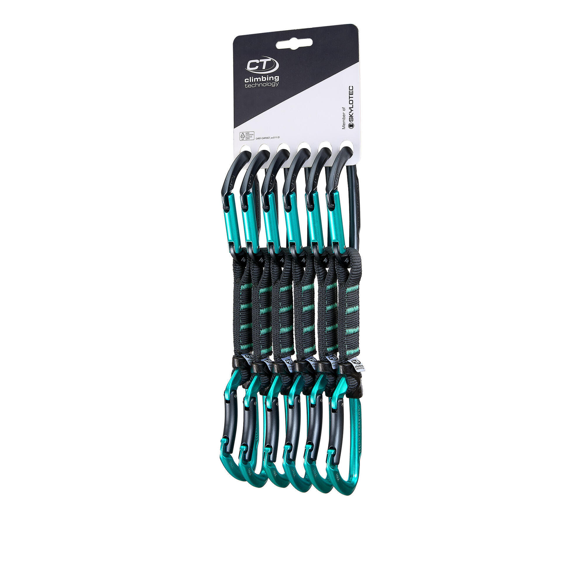 Ekspresy wspinaczkowe Climbing Technology Lime B Set NY Pro 12 cm 6-pack
