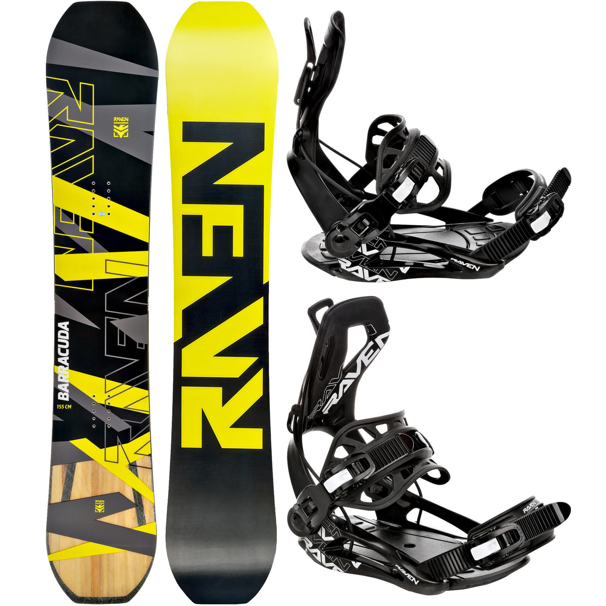 Zestaw Deska snowboardowa Raven Barracuda Carbon + wiązania Raven FTM450