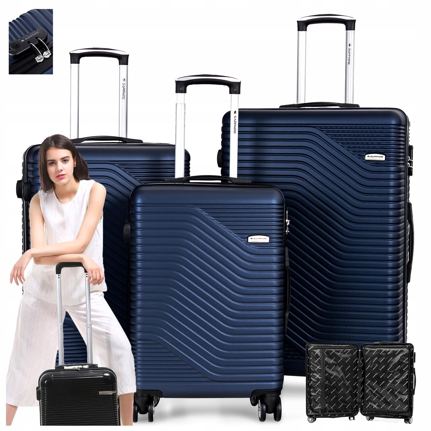 Zestaw walizek podróżnych 3w1 Sapphire ST-140