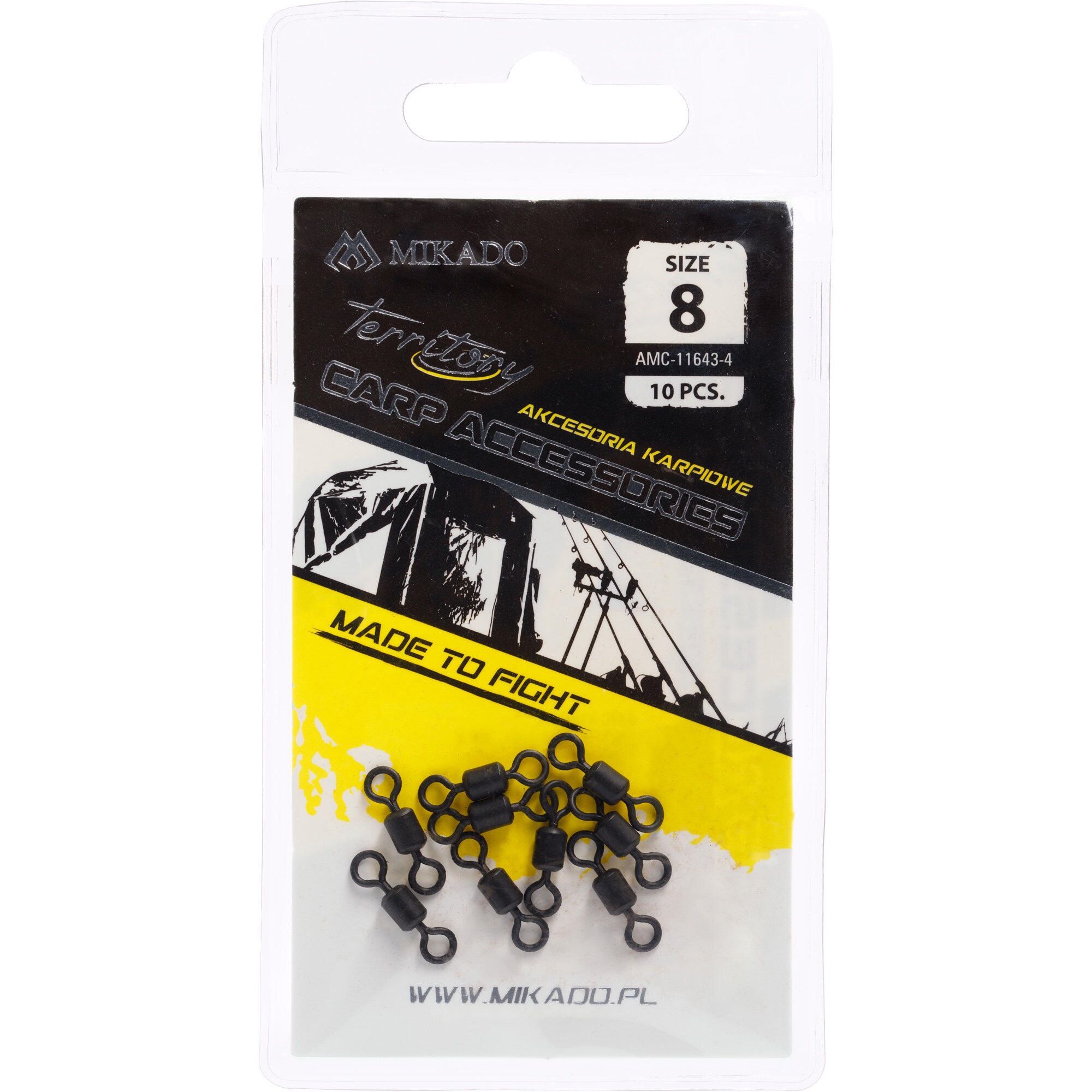 Krętliki Karpiowe Do Zestawu Mikado Rolkowy 8