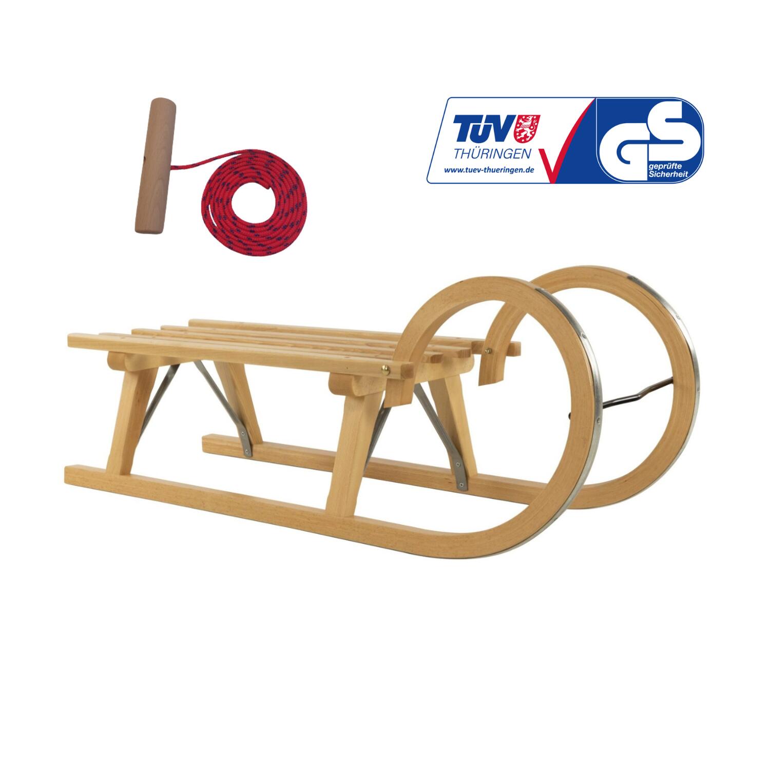 Sanki drewniane AD323/D95/AD300 Zestaw ze sznurkiem