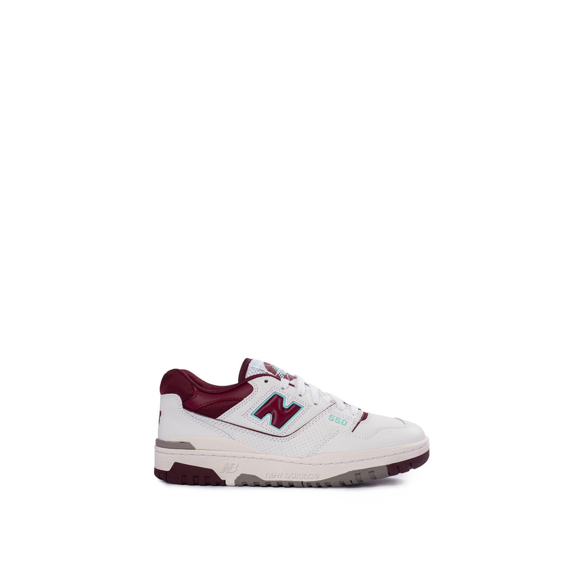 Buty sportowe sneakersy New Balance 550 Burgundy Cyan - BB550WBG