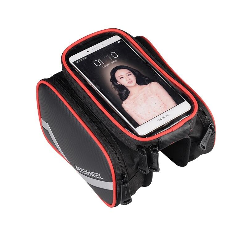 Sakwa rowerowa na ramę SAHOO, z pokrowcem na telefon