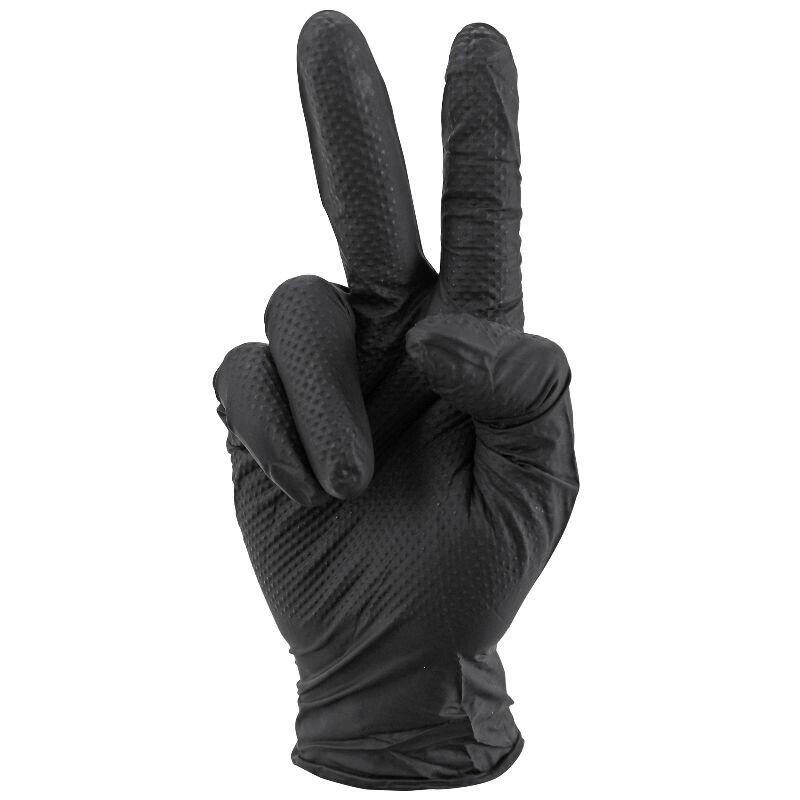 Rękawice warsztatowe z nitrilu, o diamentowej teksturze, typu łuski rybie, odpor