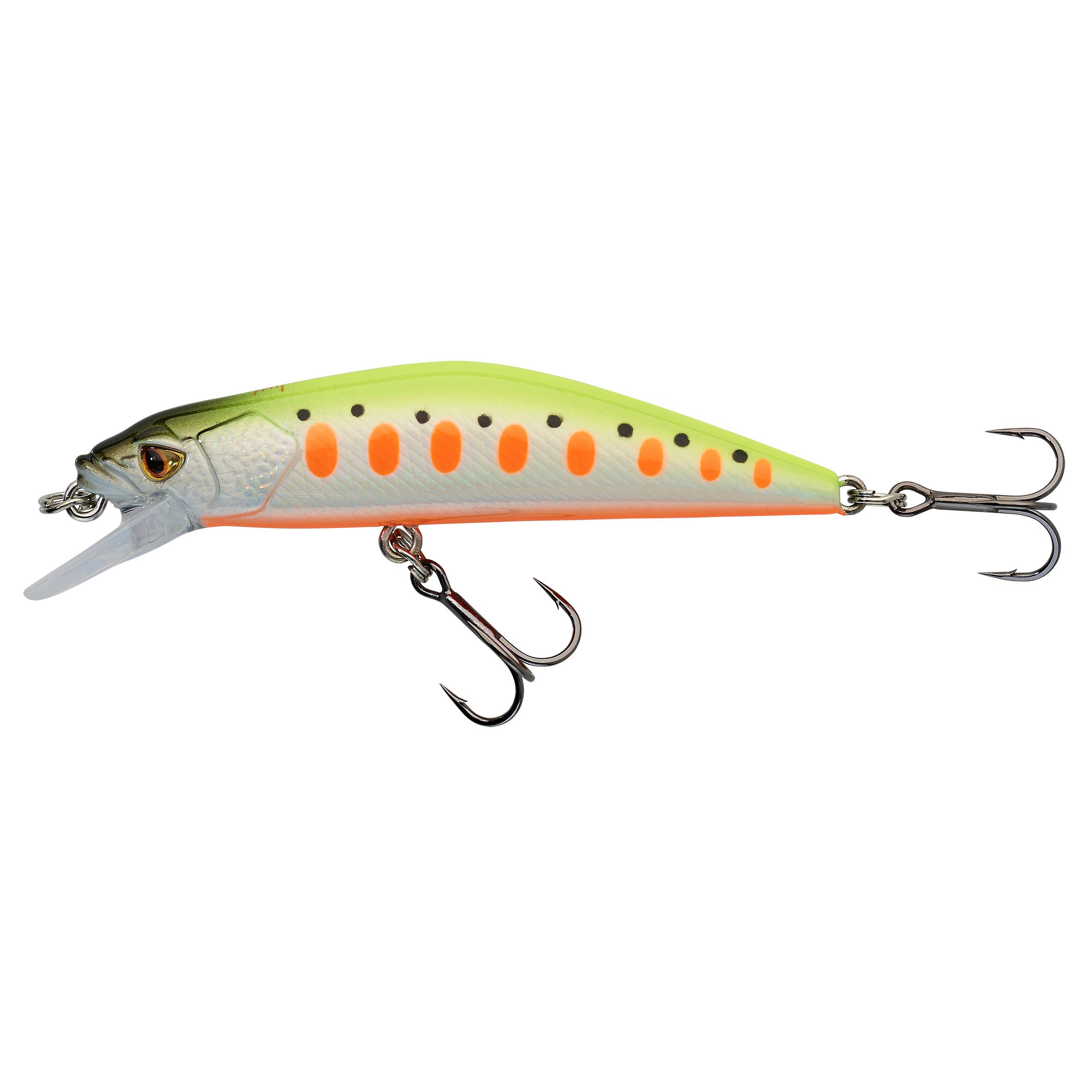 Wobler Minnow Caperlan WXM MNWFS 70 US żółty fluo