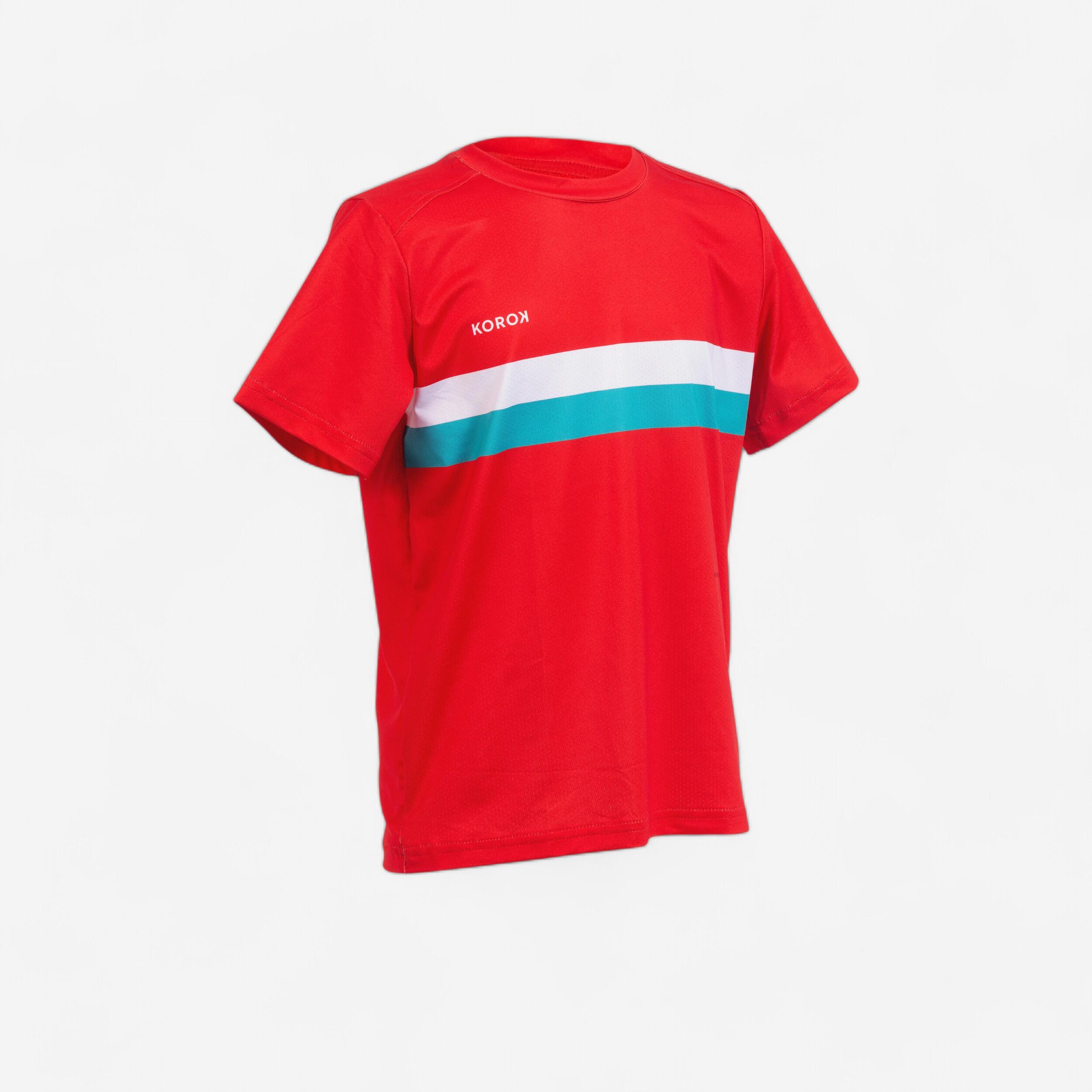 Koszulka do hokeja na trawie dla dzieci Korok na rozgrzewkę