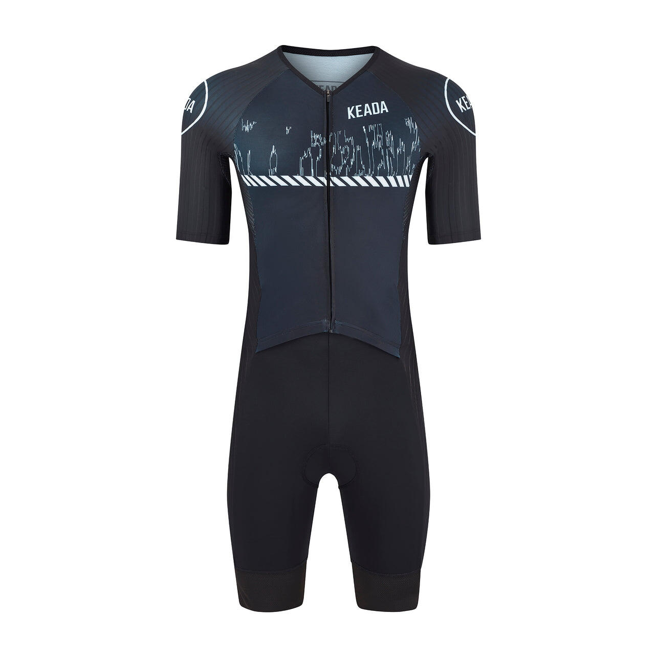 Męski trisuit z rękawami - Signal Two