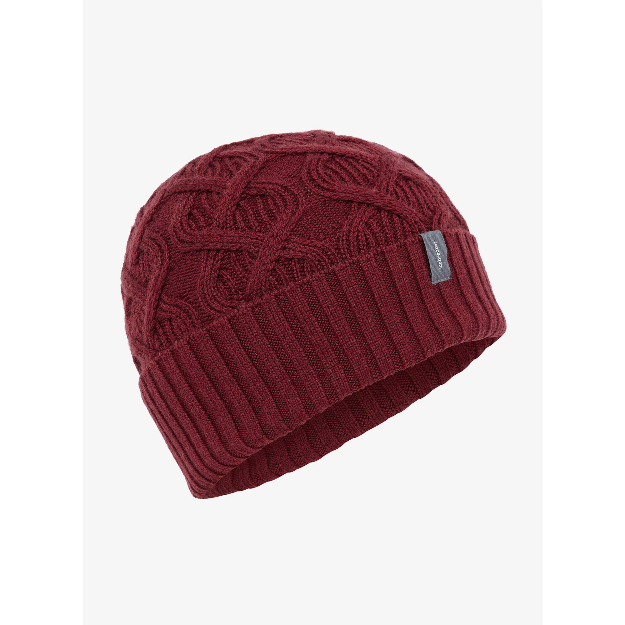 Czapka zimowa Icebreaker Merino Cable Knit Beanie - port