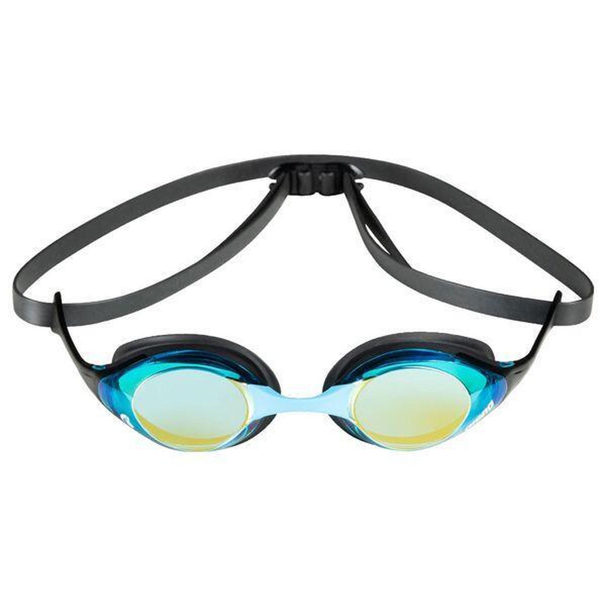 Arena Zwembril Cobra Original Swipe Mirror Aqua/Zwart