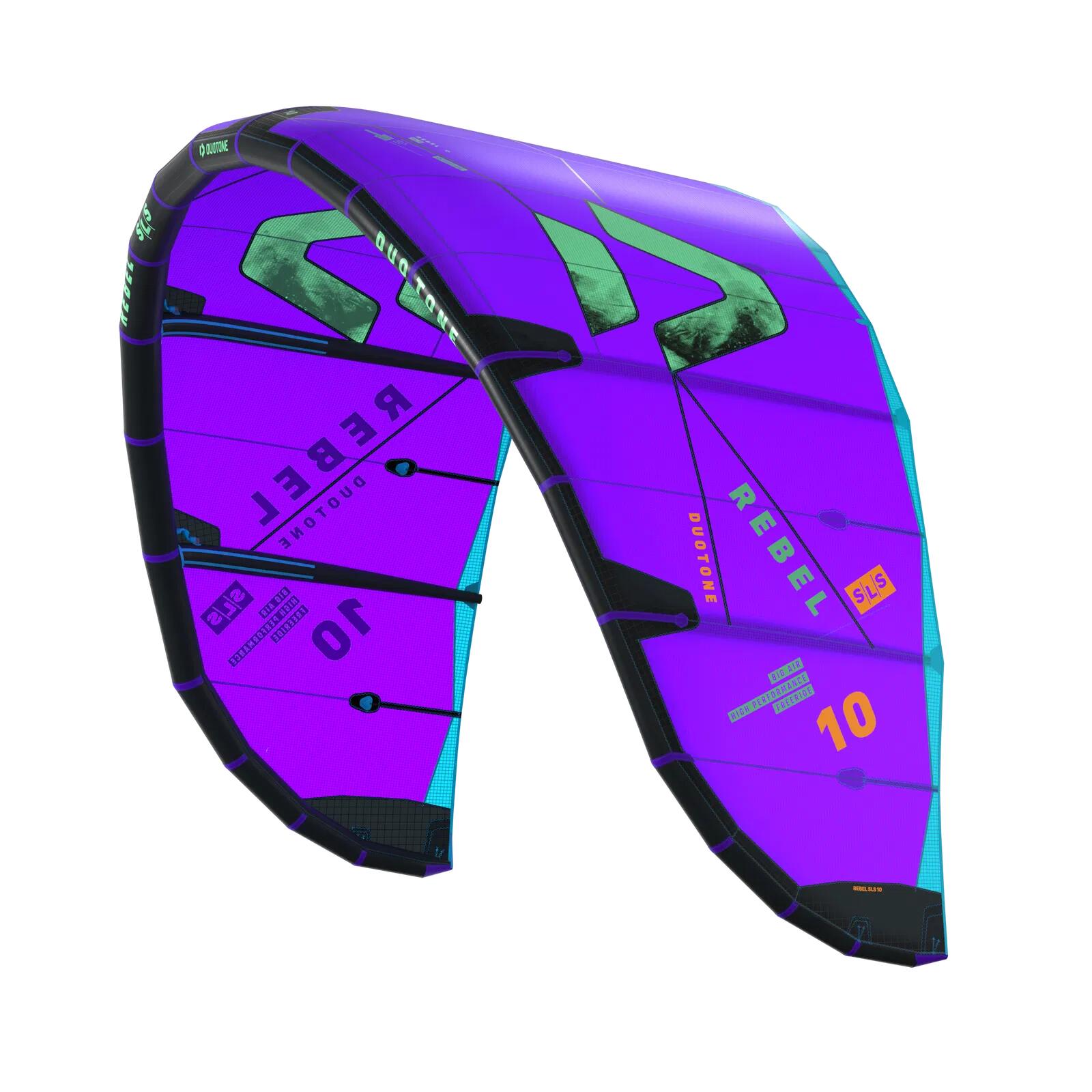 Latawiec kitesurfing Duotone Rebel SLS 2026 - Purple/Green