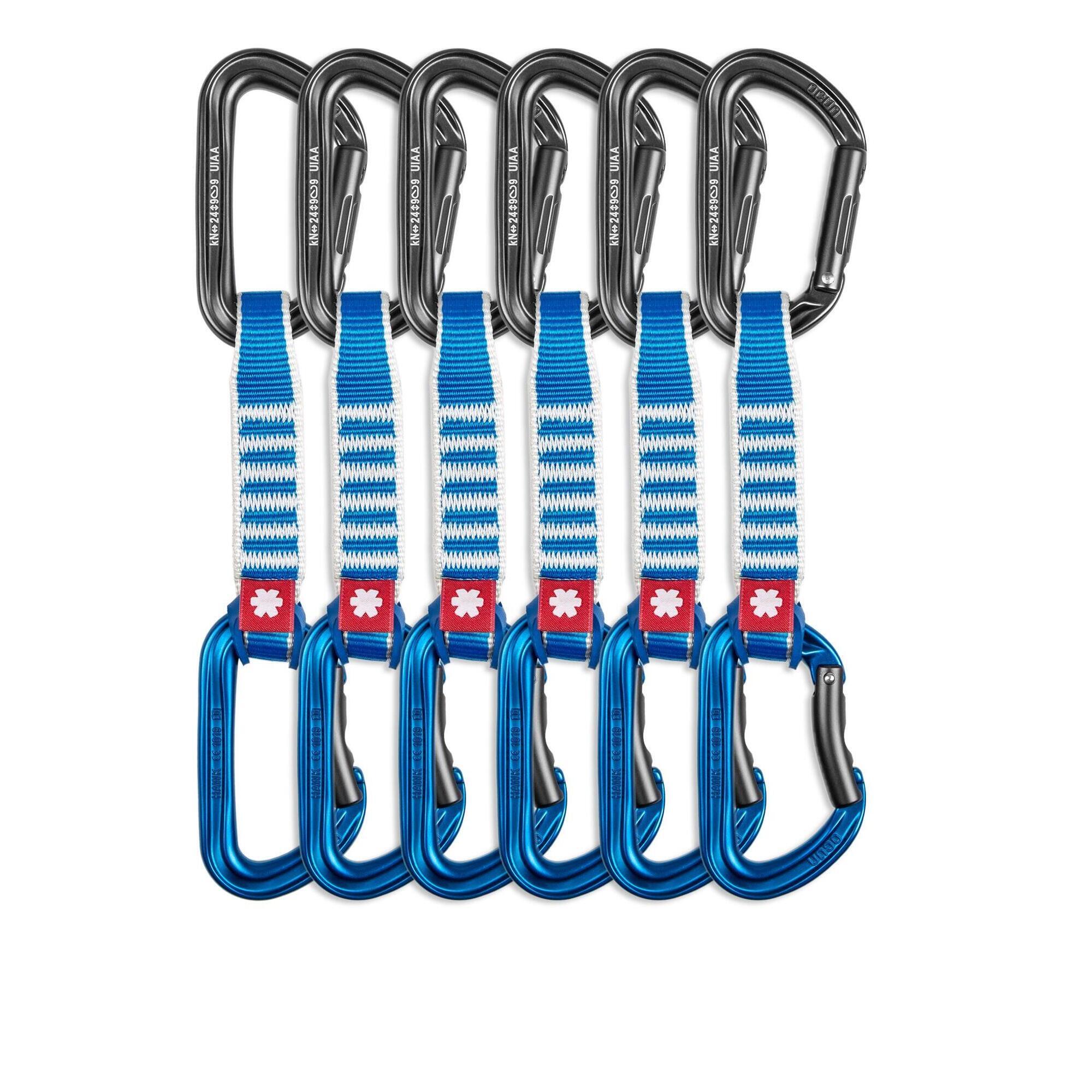 Ekspresy wspinaczkowe Ocun Hawk QD Zoom PA 15/22 mm 12 cm 6-pack