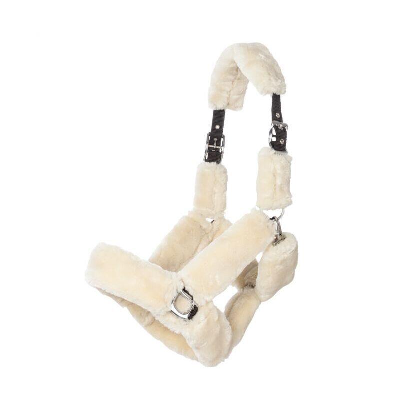 Kantar podróżny dla konia z polarem teddy Kavalkade