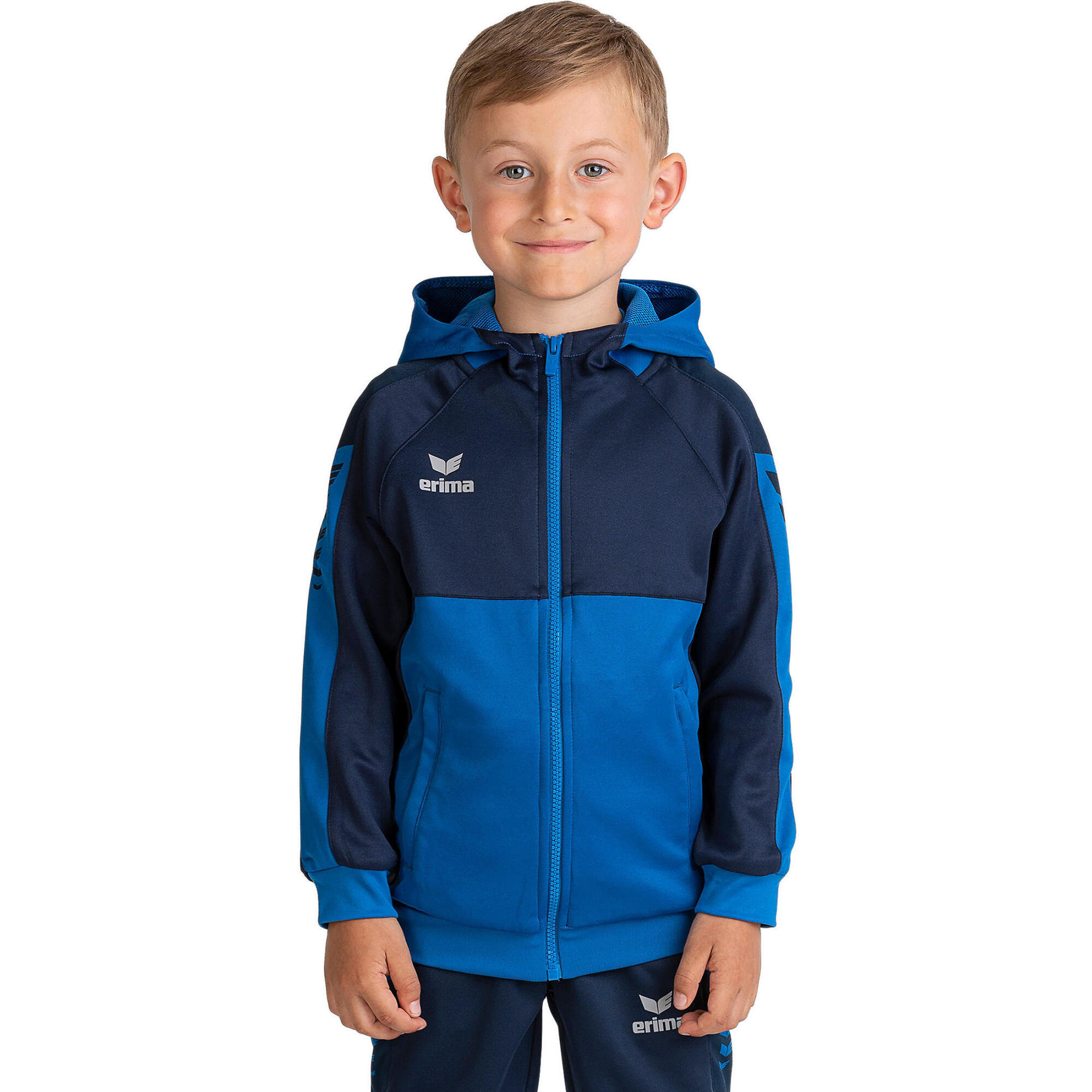 Kurtka z kapturem dla dzieci do treningu Erima Six Wings