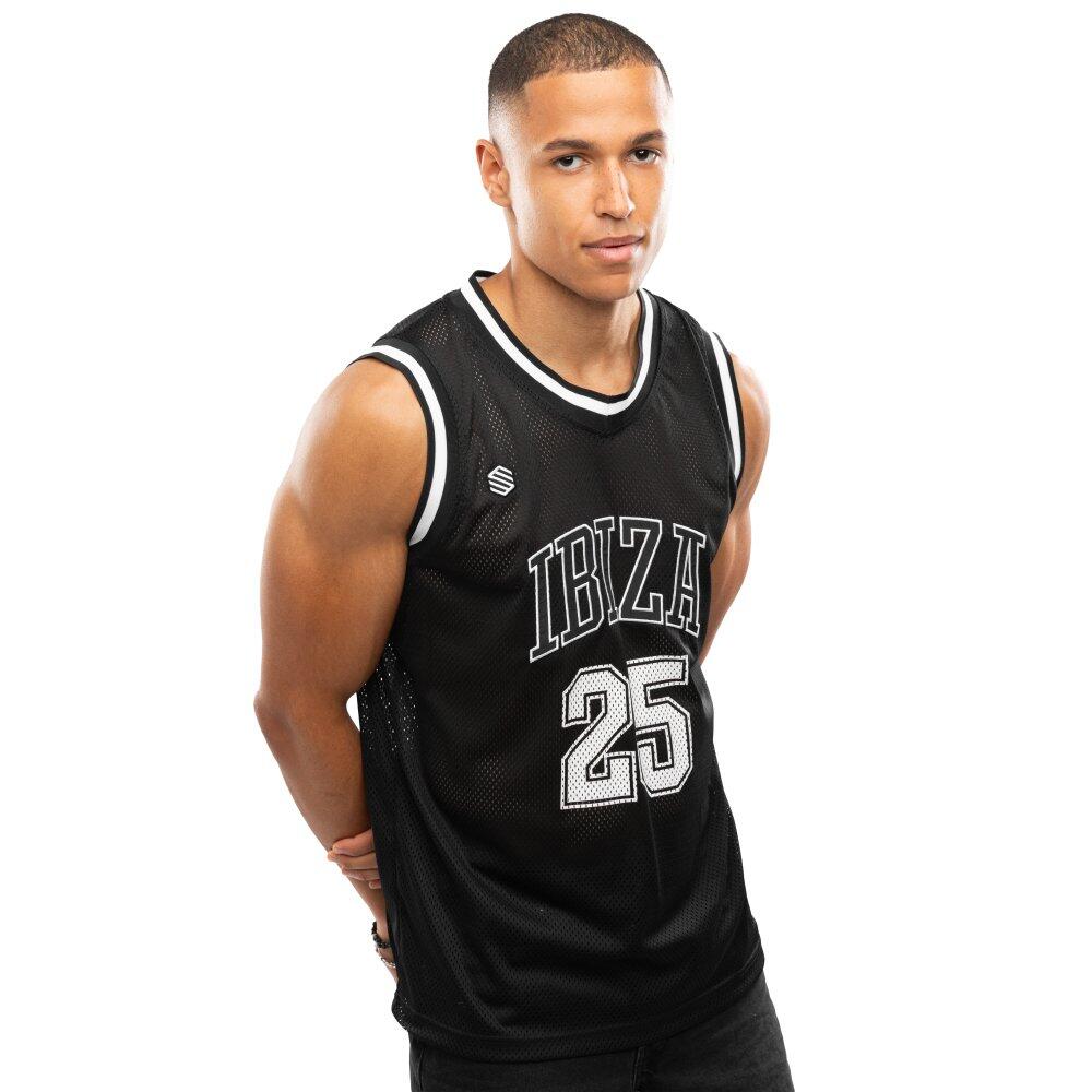 Męska koszulka koszykarska Lifestyle Siroko IBZ Pedrera Black