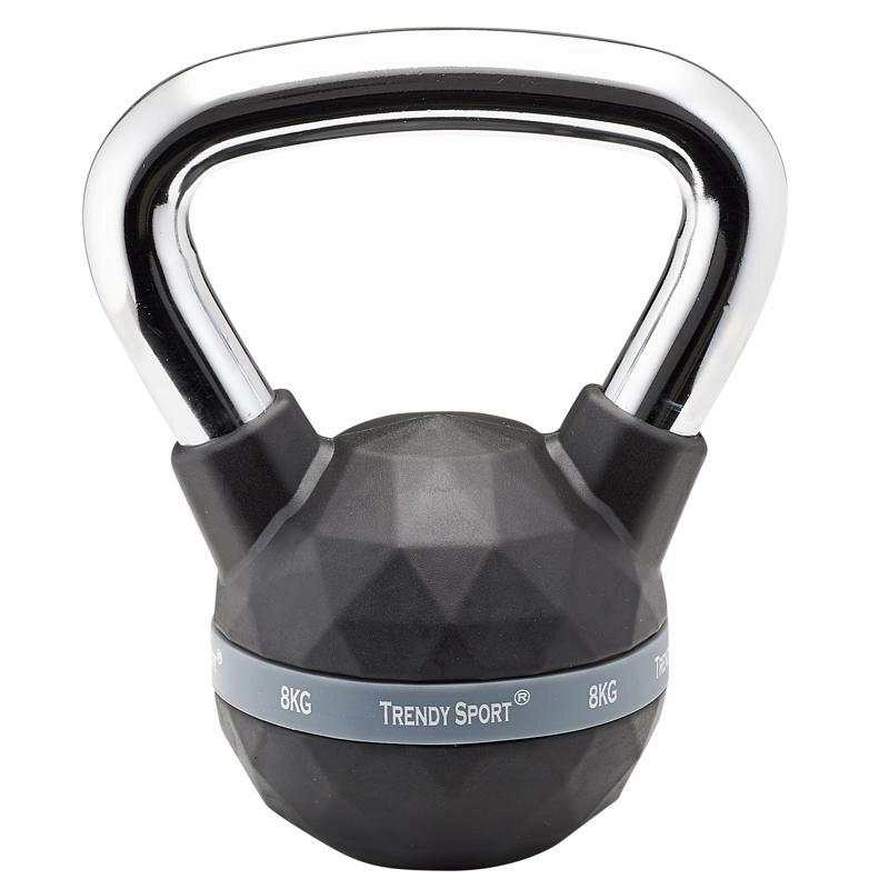 Kettlebell Trendy Premium czarny-chrom 8 kg