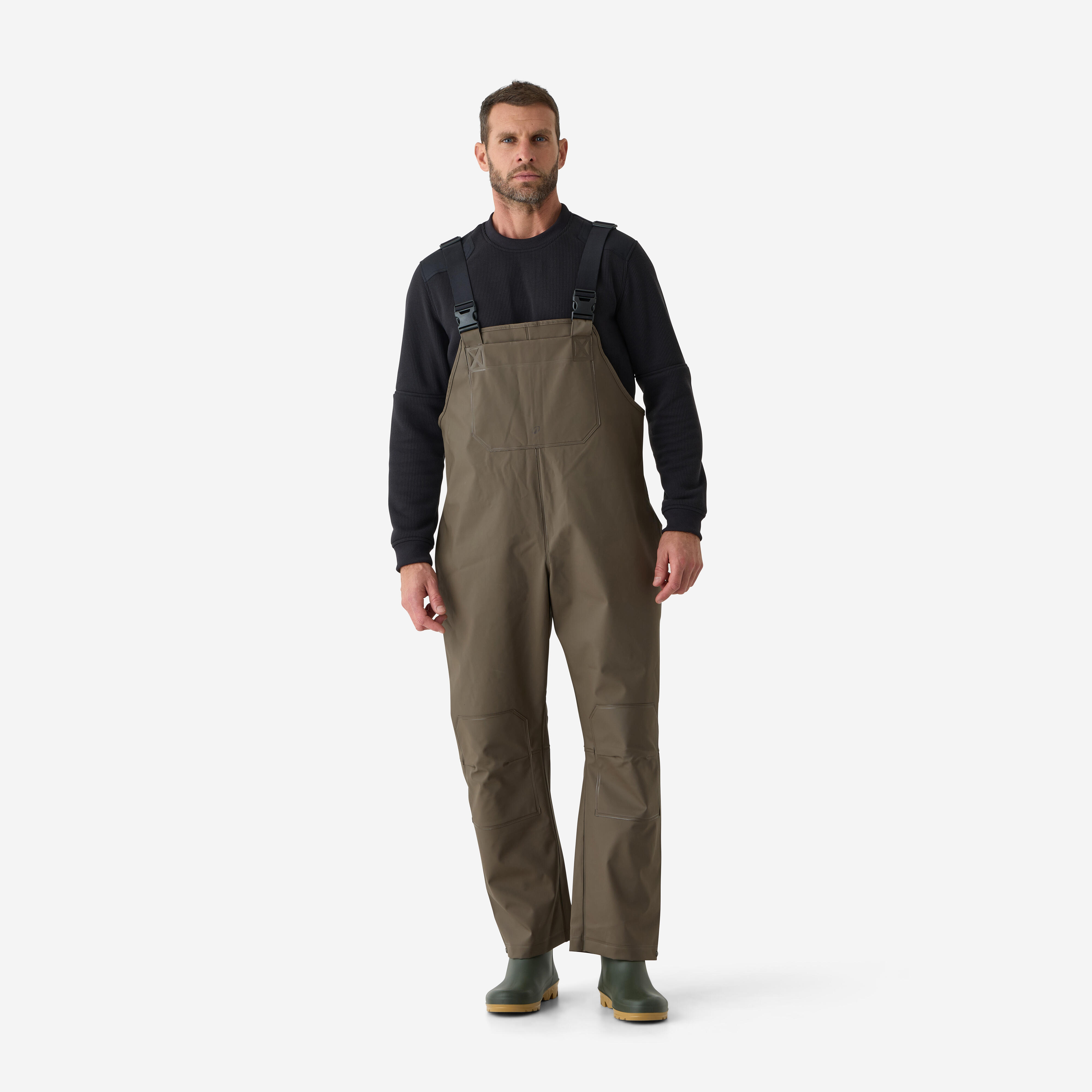 Ogrodniczki męskie przeciwdeszczowe Solognac 500