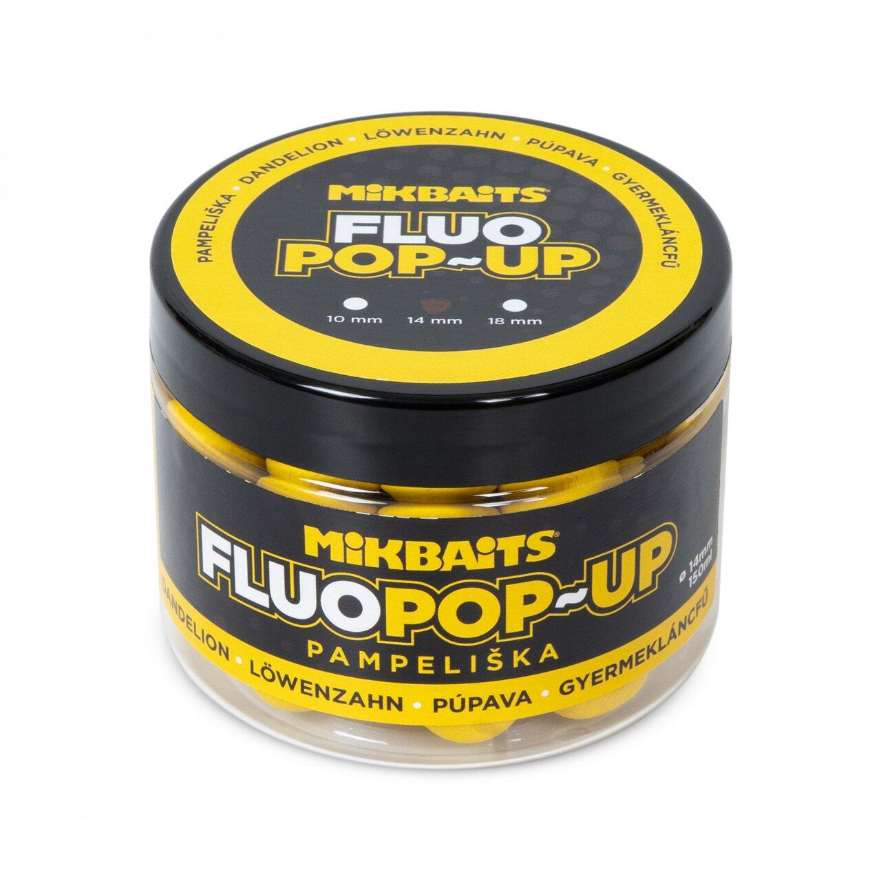Przynęta Kulki Mikbaits Pop-Up Fluo Boilies 150Ml - Mniszek Lekarski 14Mm