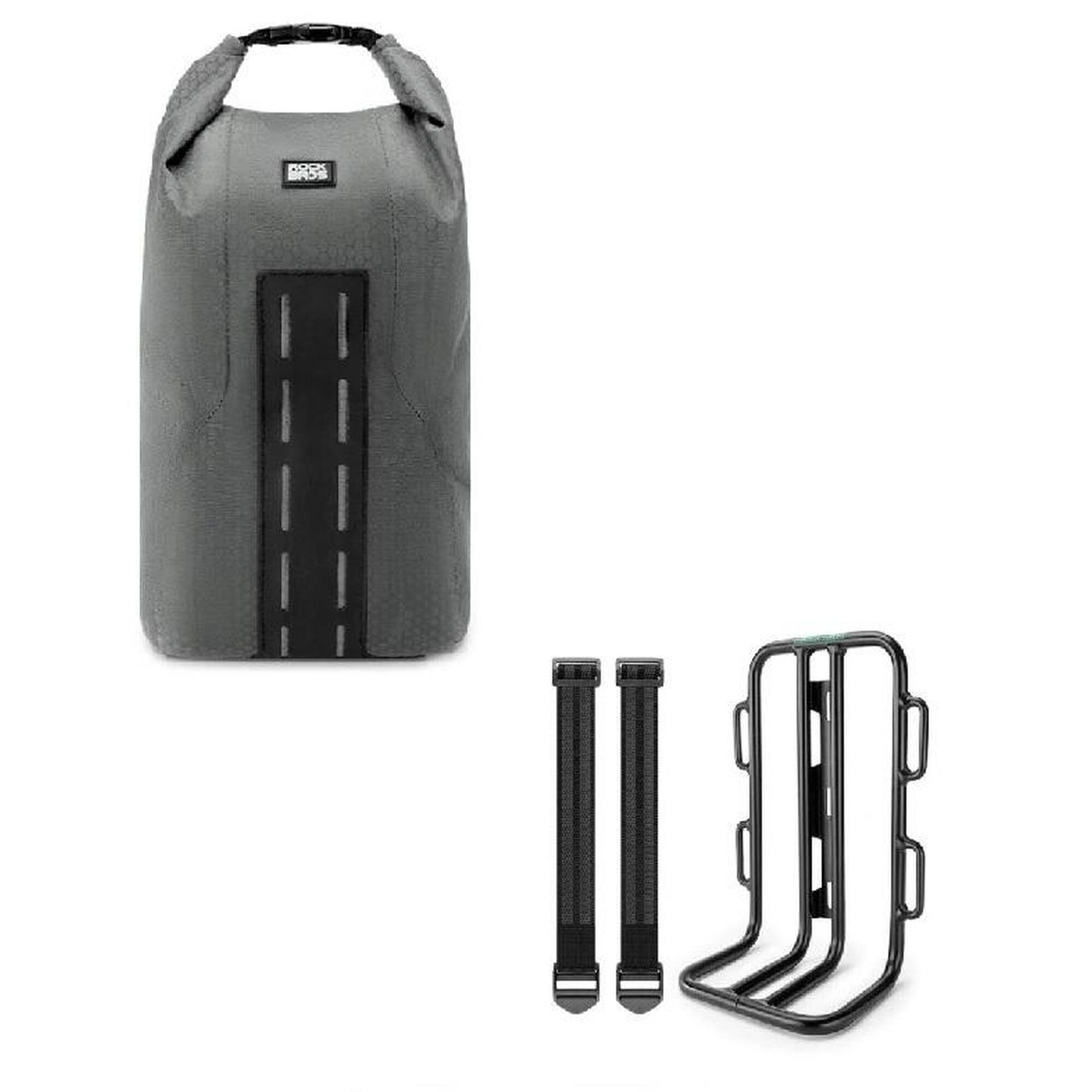 Torba + bagażnik na widelec rowerowy Rockbros