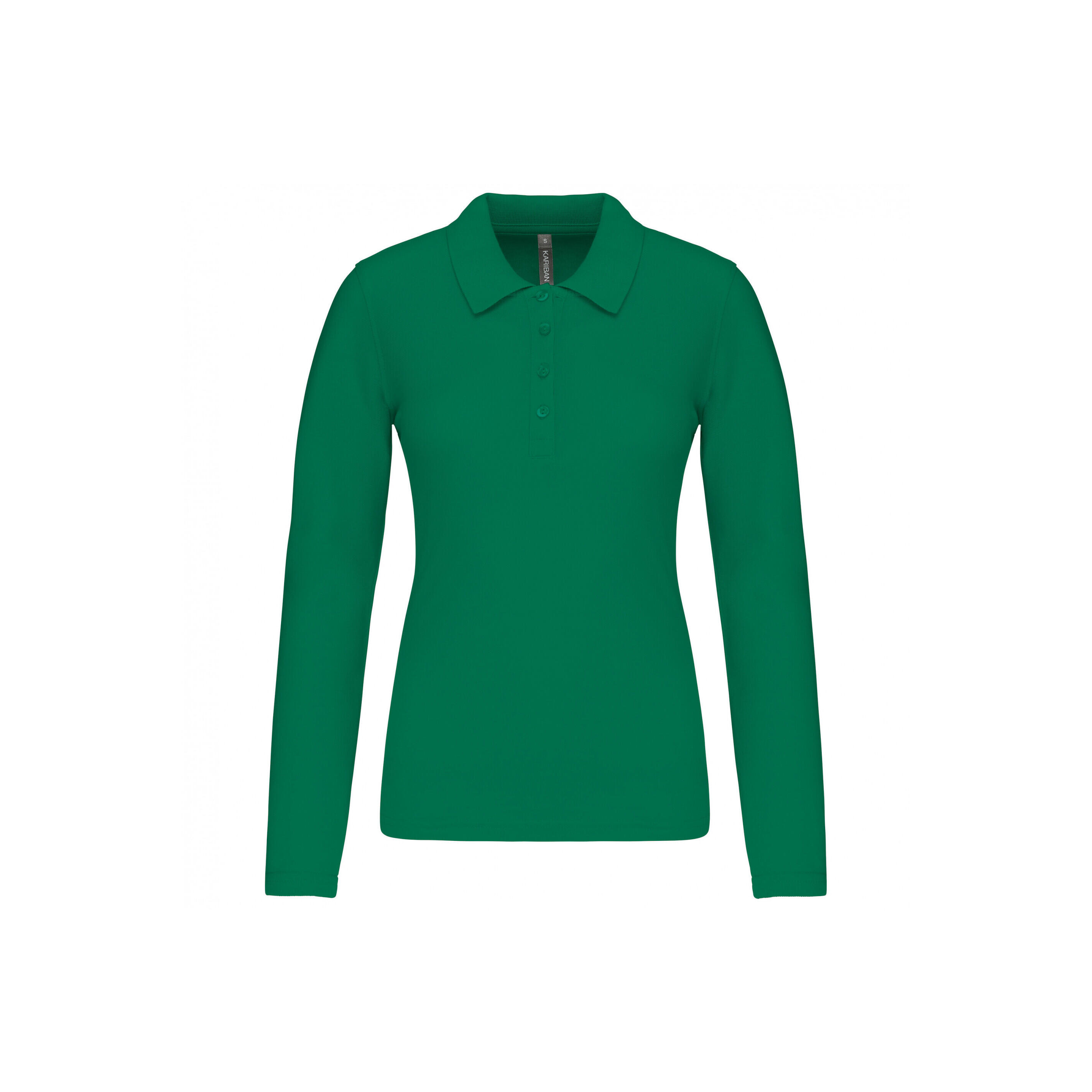 Damska koszulka polo pique z długim rękawem Kariban