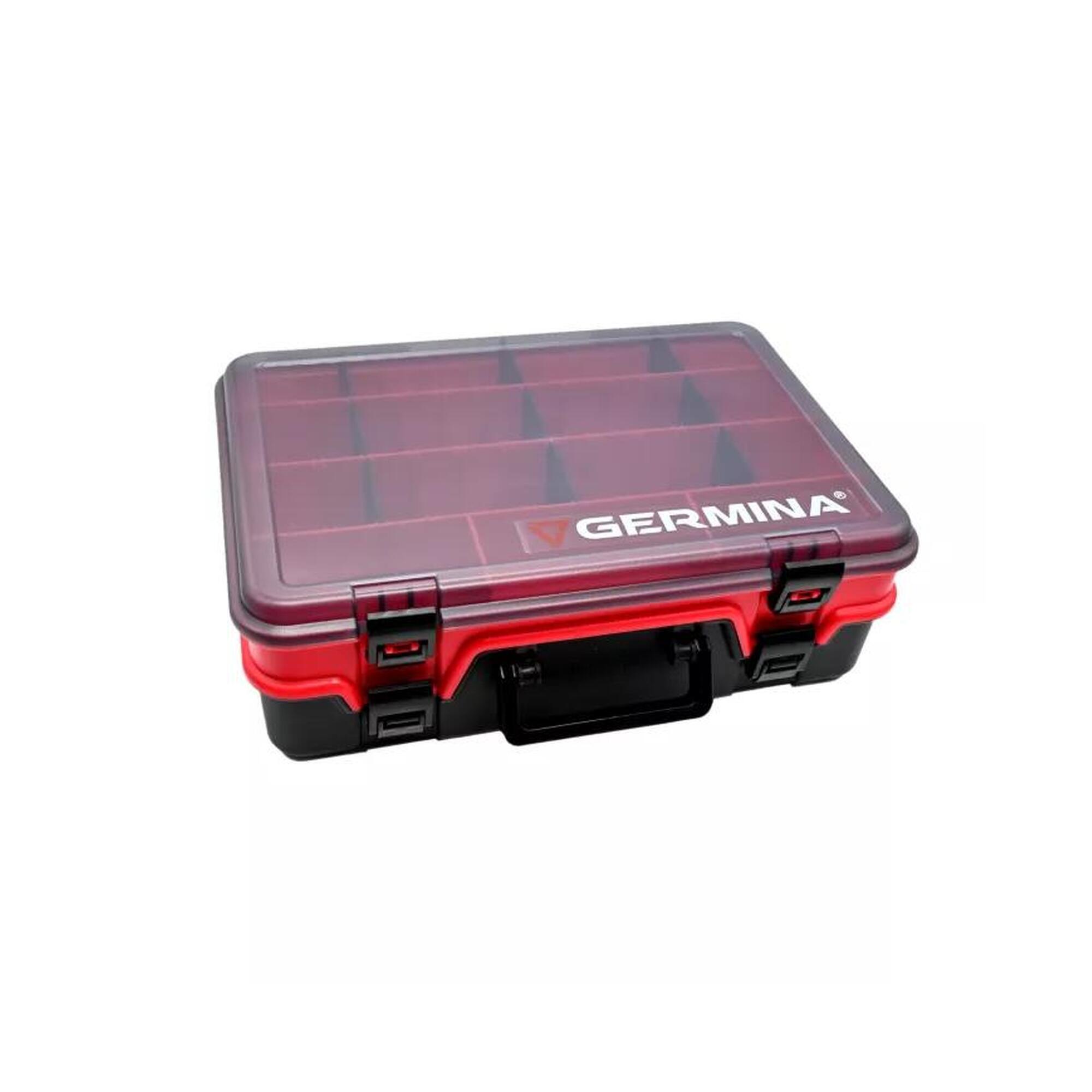 Skrzynka wędkarska Germina Podwójna składana na akcesoria 39x28x12.5 cm