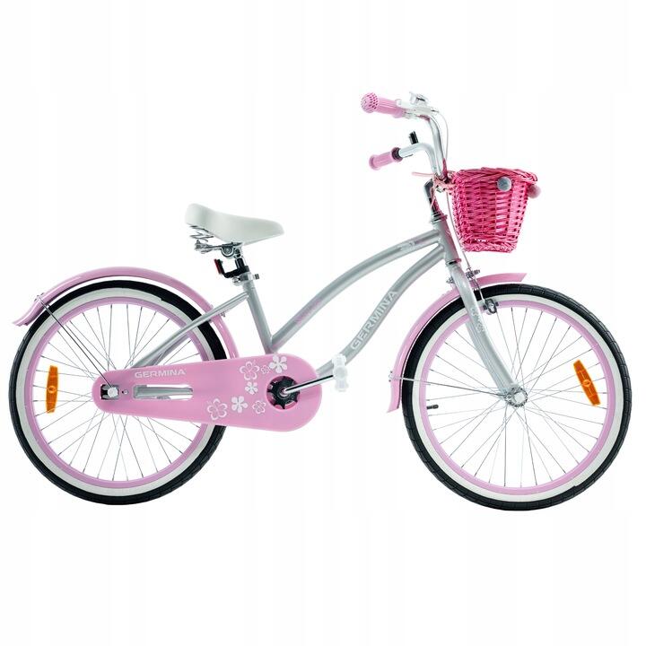 Rower dziecięcy dla dziewczynki plażowy miejski GERMINA 20 cali