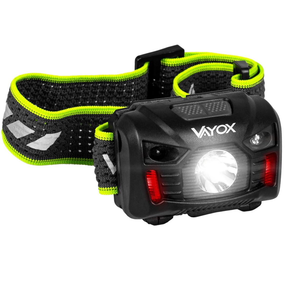 Latarka czołowa VAYOX VA0020, akumulatorowa, z czujnikiem ruchu