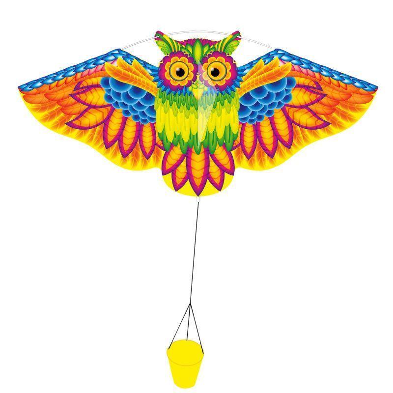 Latawiec dziecięcy HQ Flashy Owl Kite 102197 Zielony 113 x 50 cm