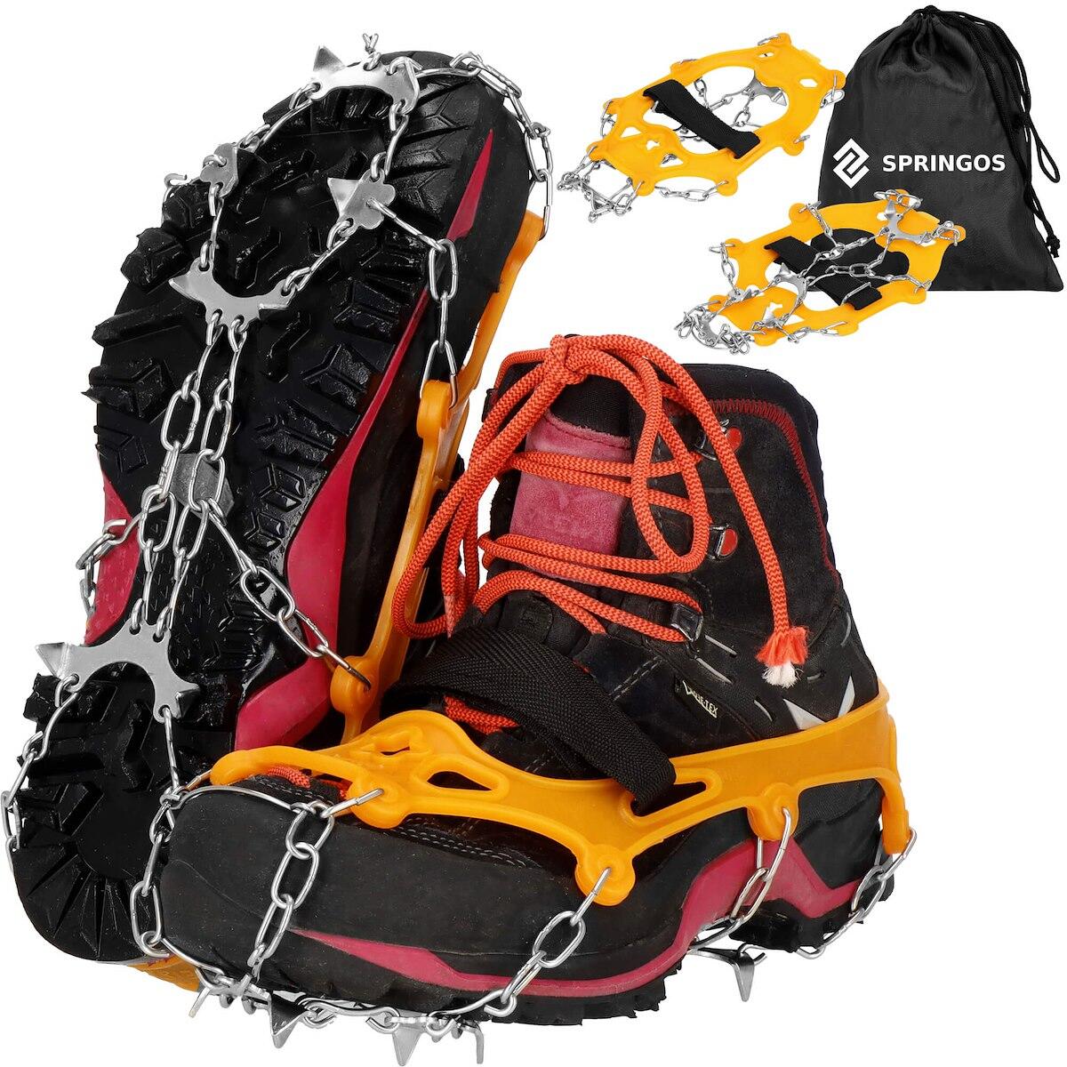 Raczki na buty Springos stalowe antypoślizgowe nakładki 36-40