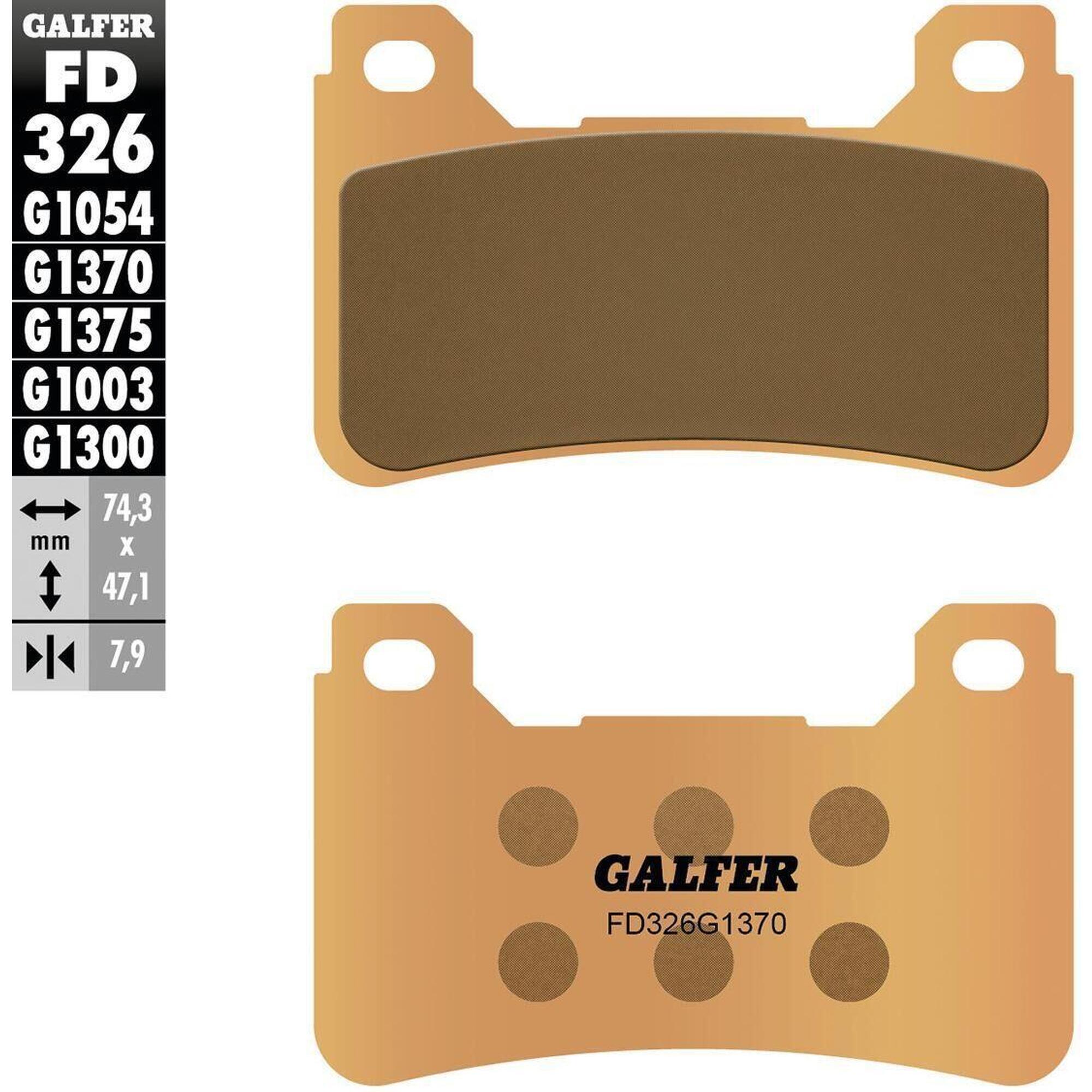 Klocki hamulcowe Galfer FD326 G1370 z metalu sinterowanego