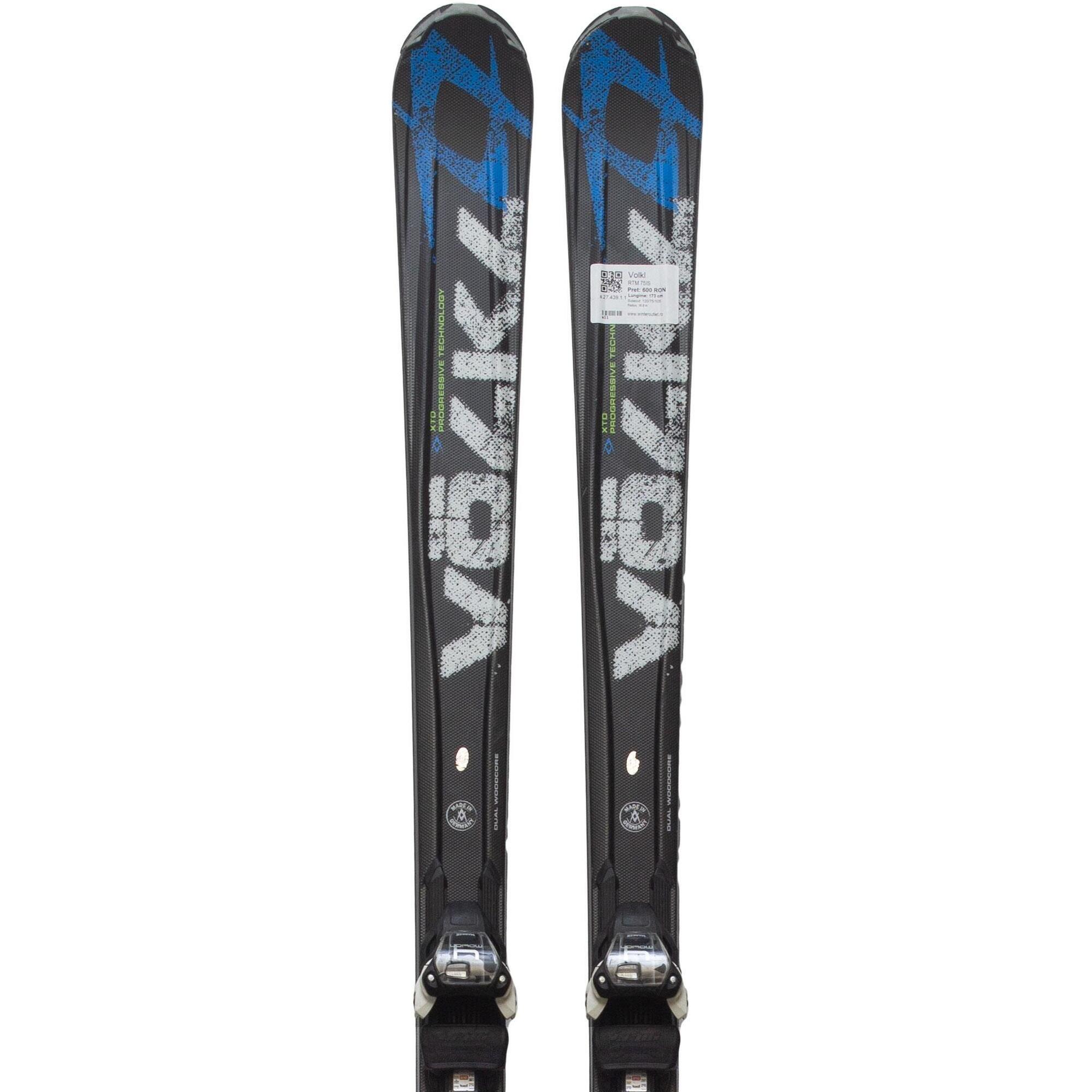 Second Life- Narty VOLKL RTM 75IS, 173 cm- Stan bardzo dobry