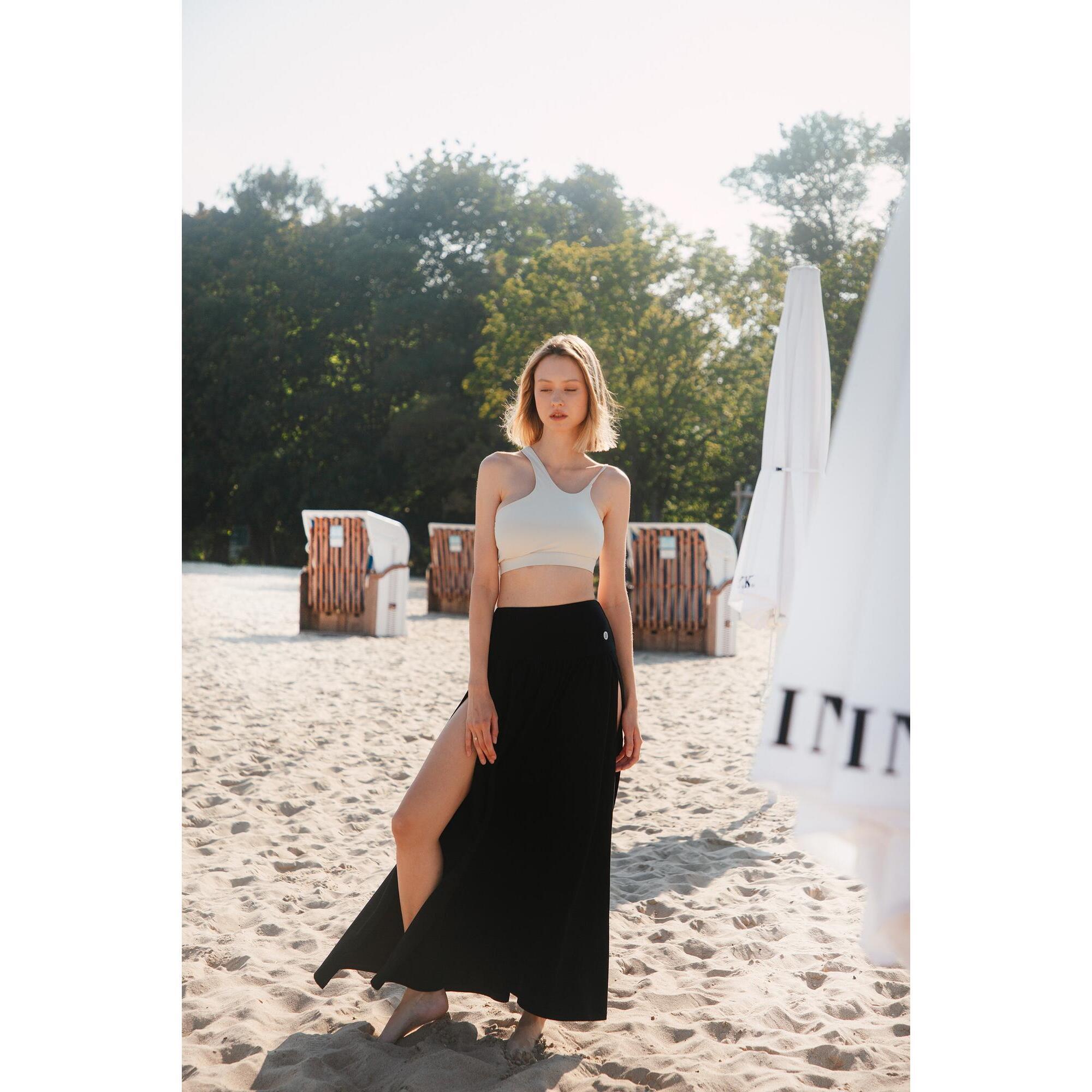 Spódnica do jogi Moonholi Flowcut z rozporkami