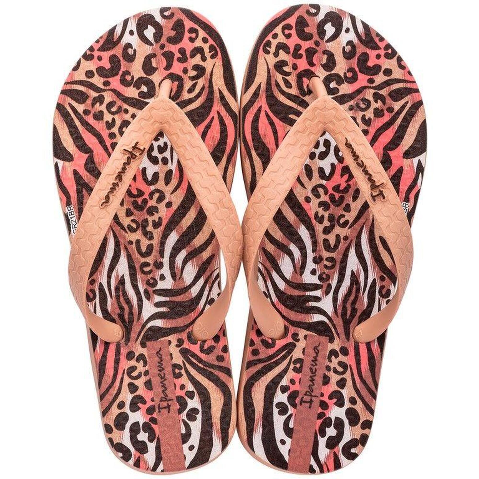 Ipanema Jr Temas klapki dziecięce animal print pomarańczowe rozmiar 37