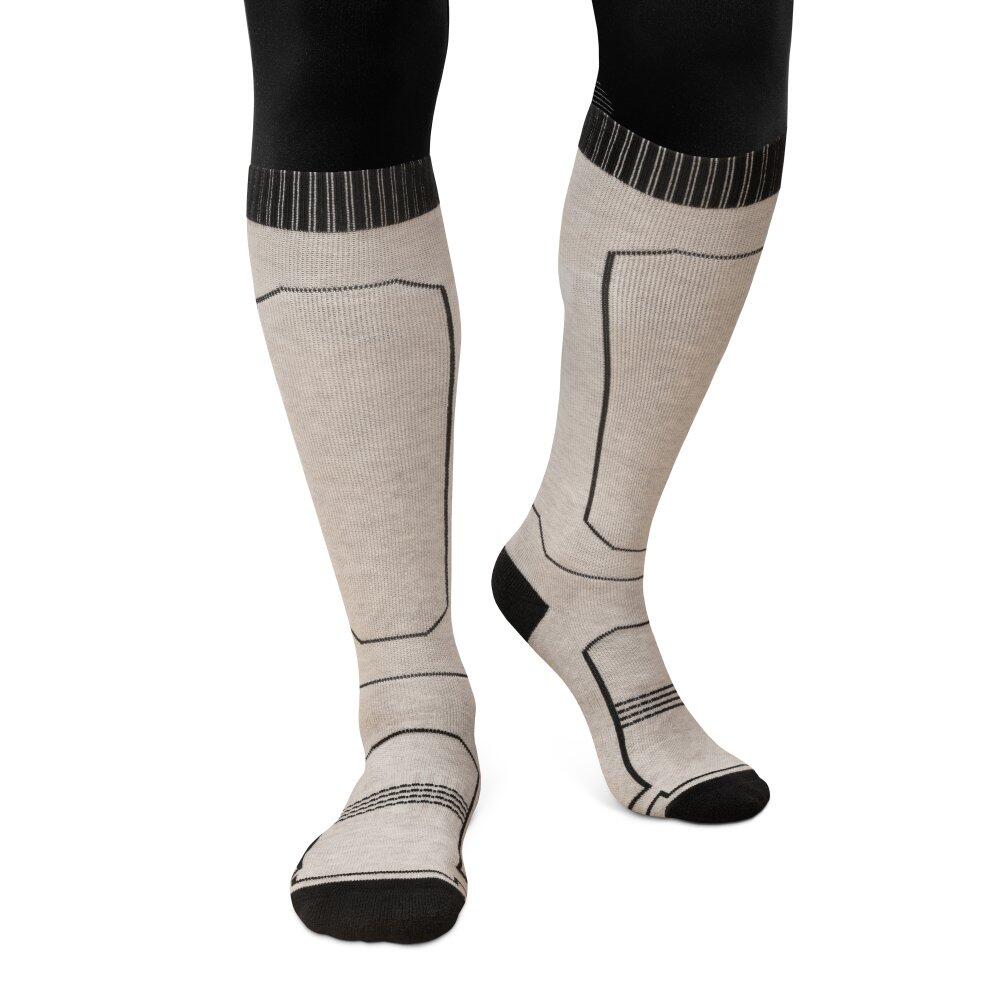 Skarpety narciarskie z wełny Sporty zimowe Siroko SRX GLIDE Sand