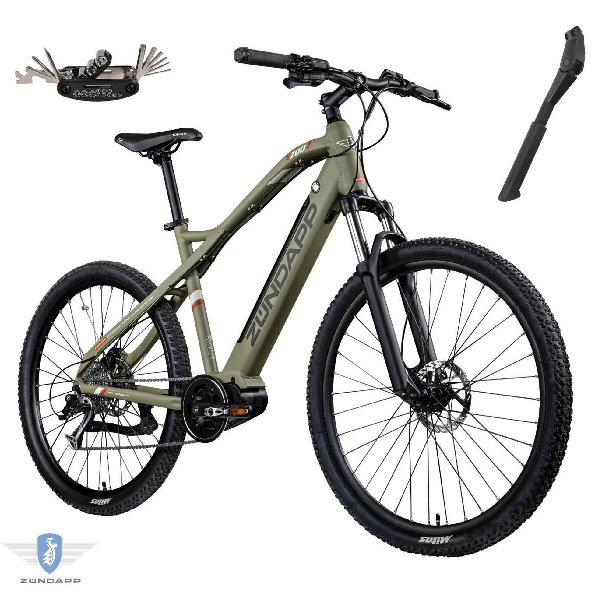 Rower Elektryczny Męski Damski Górski MTB 27,5" Shimano Alivio 504Wh 80 Nm