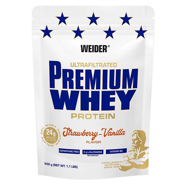 Premium Whey Protein 500g Strawberry-Vanilla