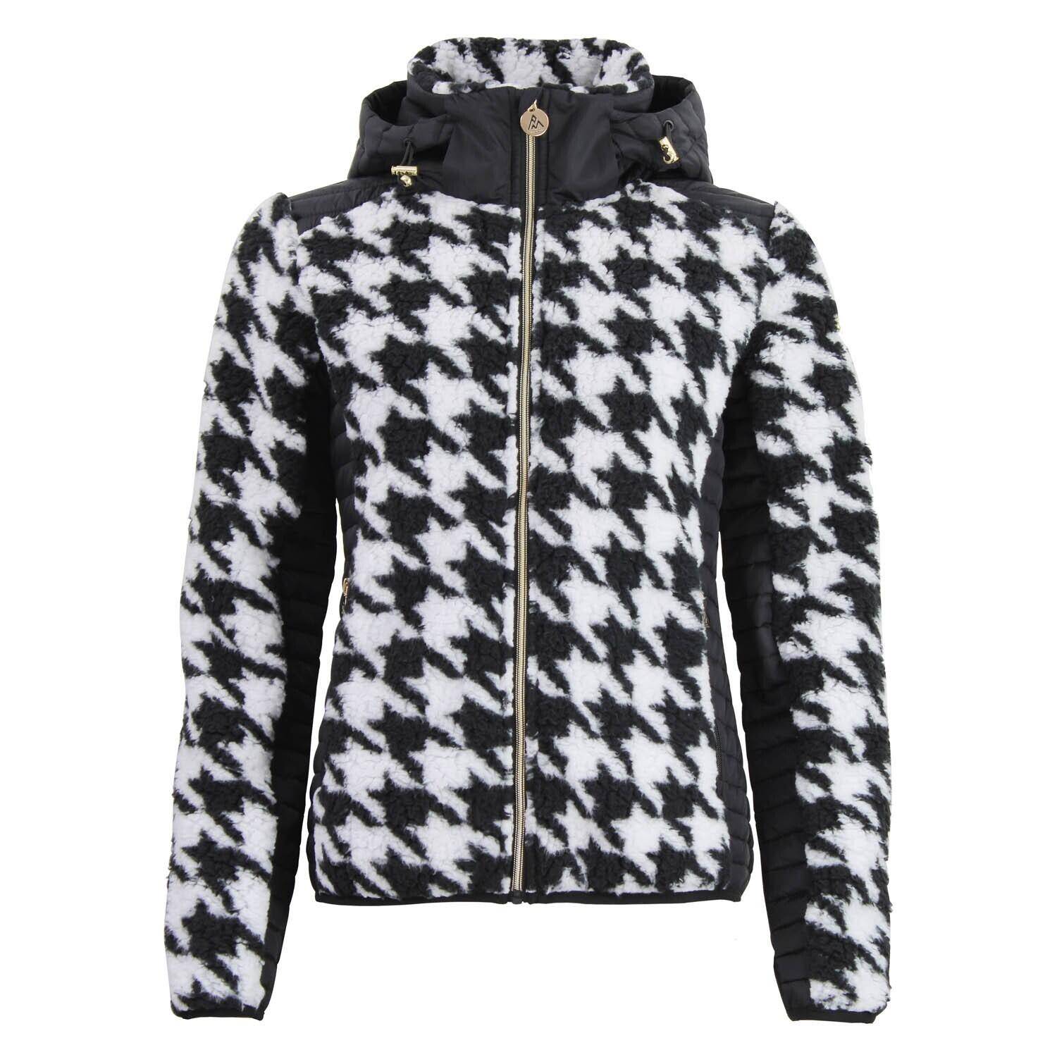 Kaptur polar z zippem, dwumateriałowy, z naszywką na piersi dla kobiet Peak Moun