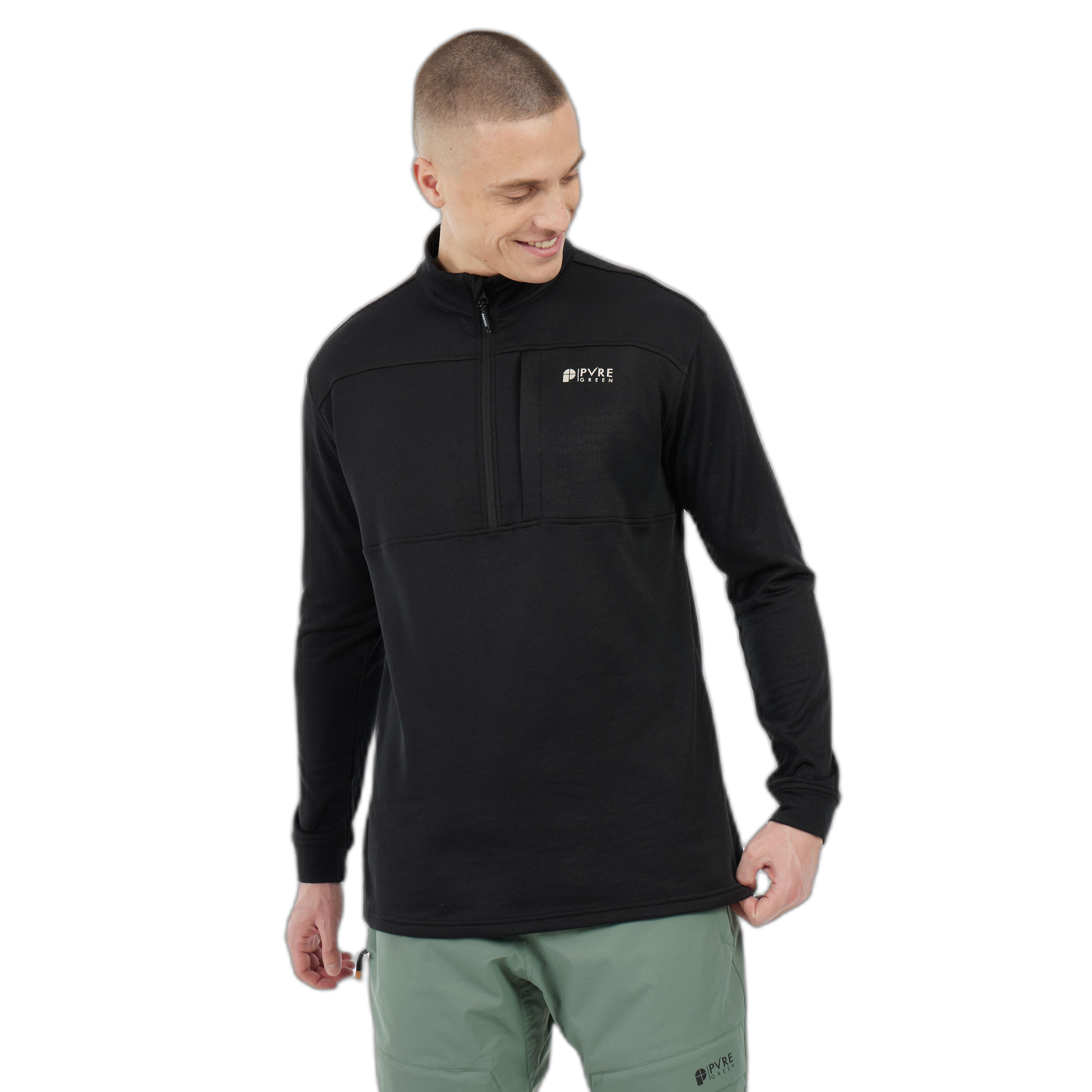 1/4 zip fleece Protest Graphic