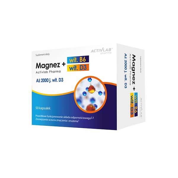 Magnez witamina B6 witamina D3 Activlab Pharma