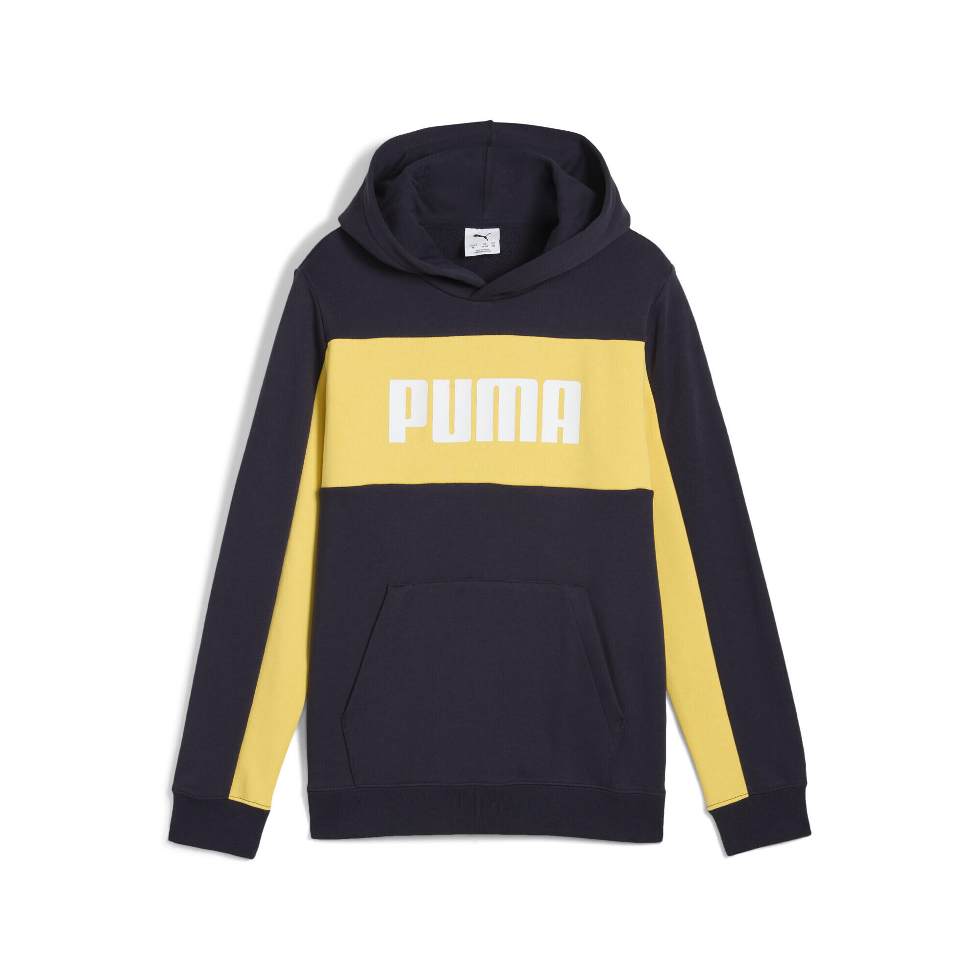 Młodzieżowa bluza z kapturem Essentials Block PUMA New Navy Blue