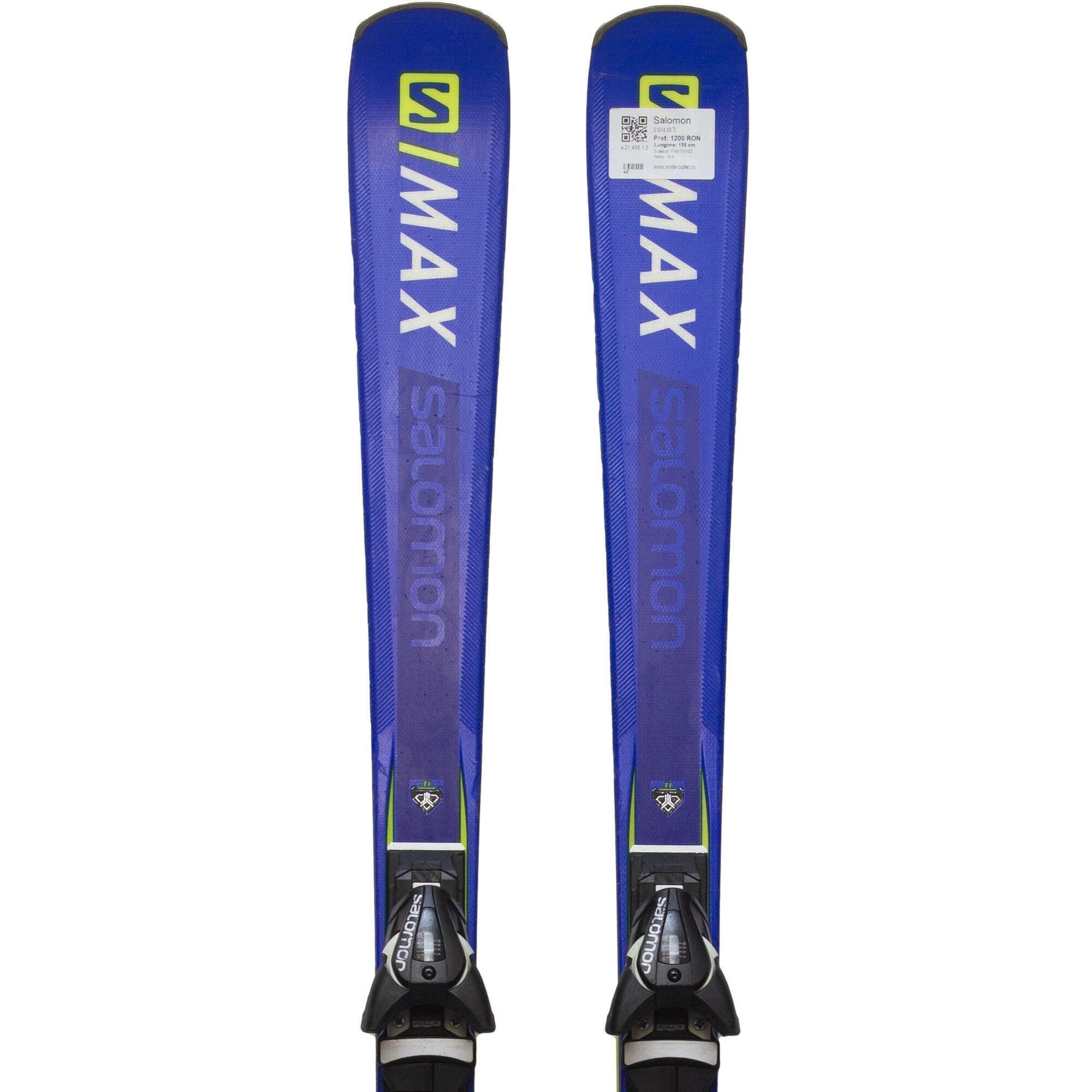 Second Life- Narty SALOMON S MAX X9 TI, 165 cm- Stan bardzo dobry