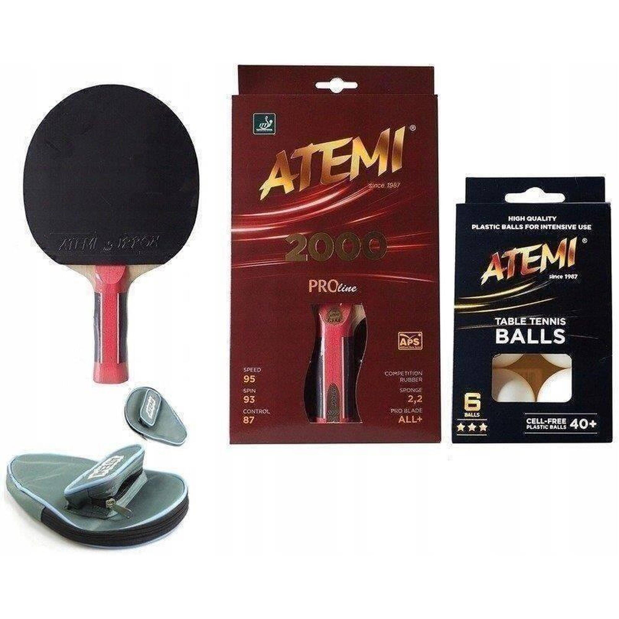 Rakietka tenisowa Atemi 2000 CV+pokrowiec+piłeczki*** zestaw