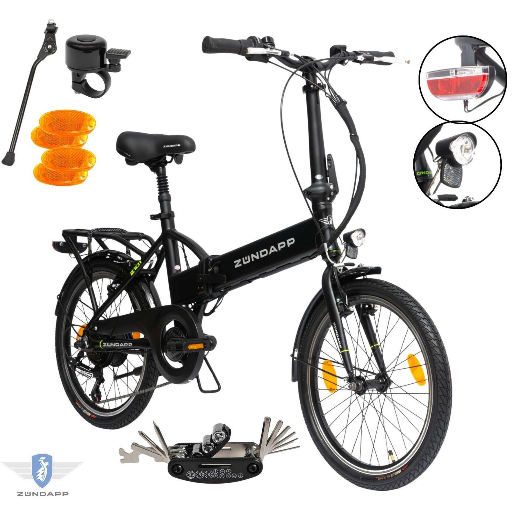 Rower Elektryczny Damski Męski Składany 20" Miejski Składak 2025 LED 250 W