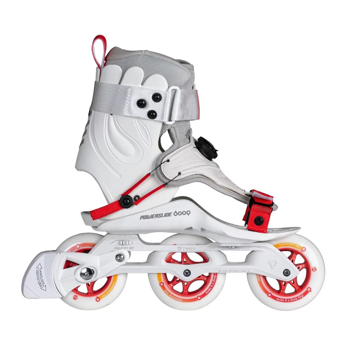Rolki Powerslide Doop Urban Damskie White Grey Red 100