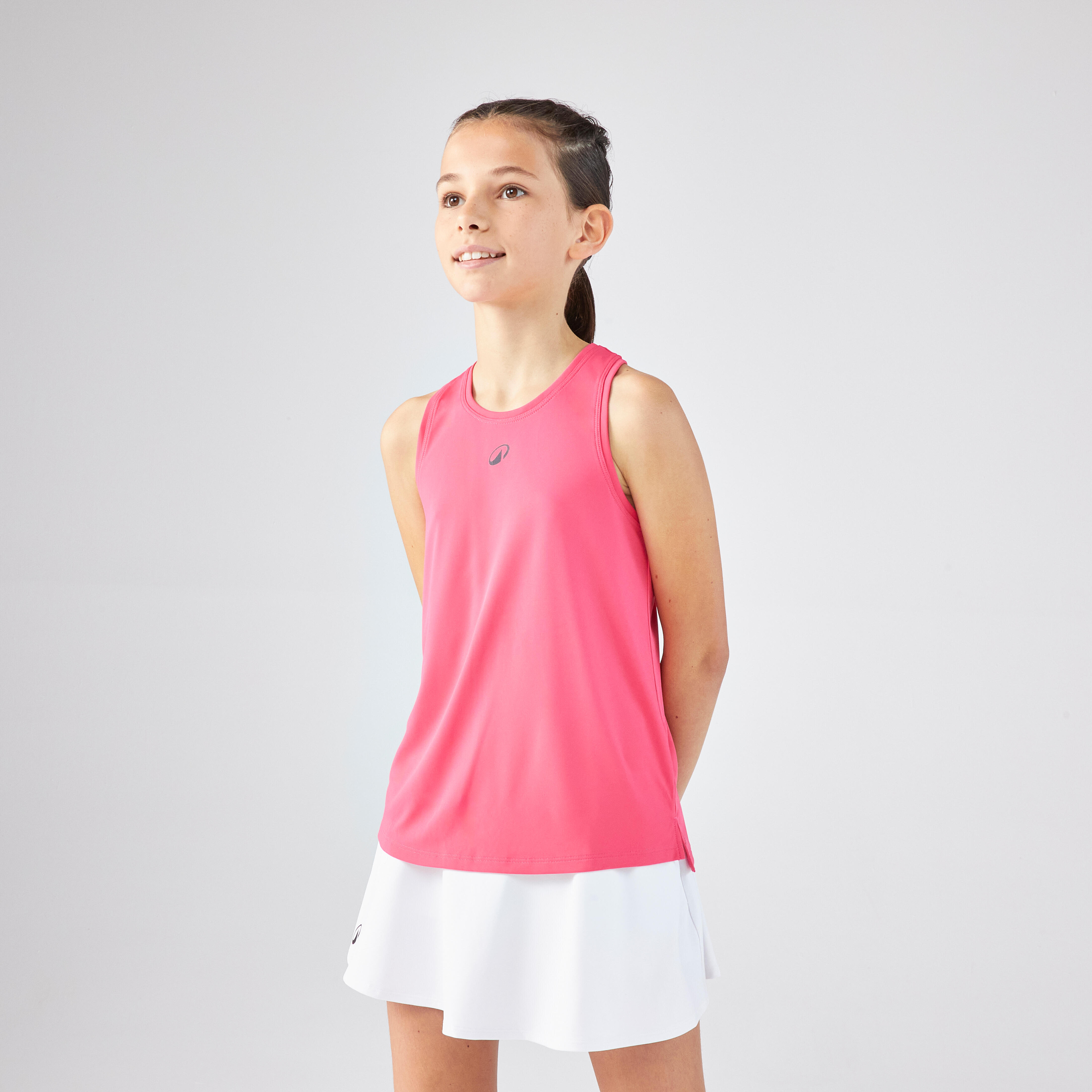 Koszulka tenisowa na ramiączkach dla dzieci Artengo Dry