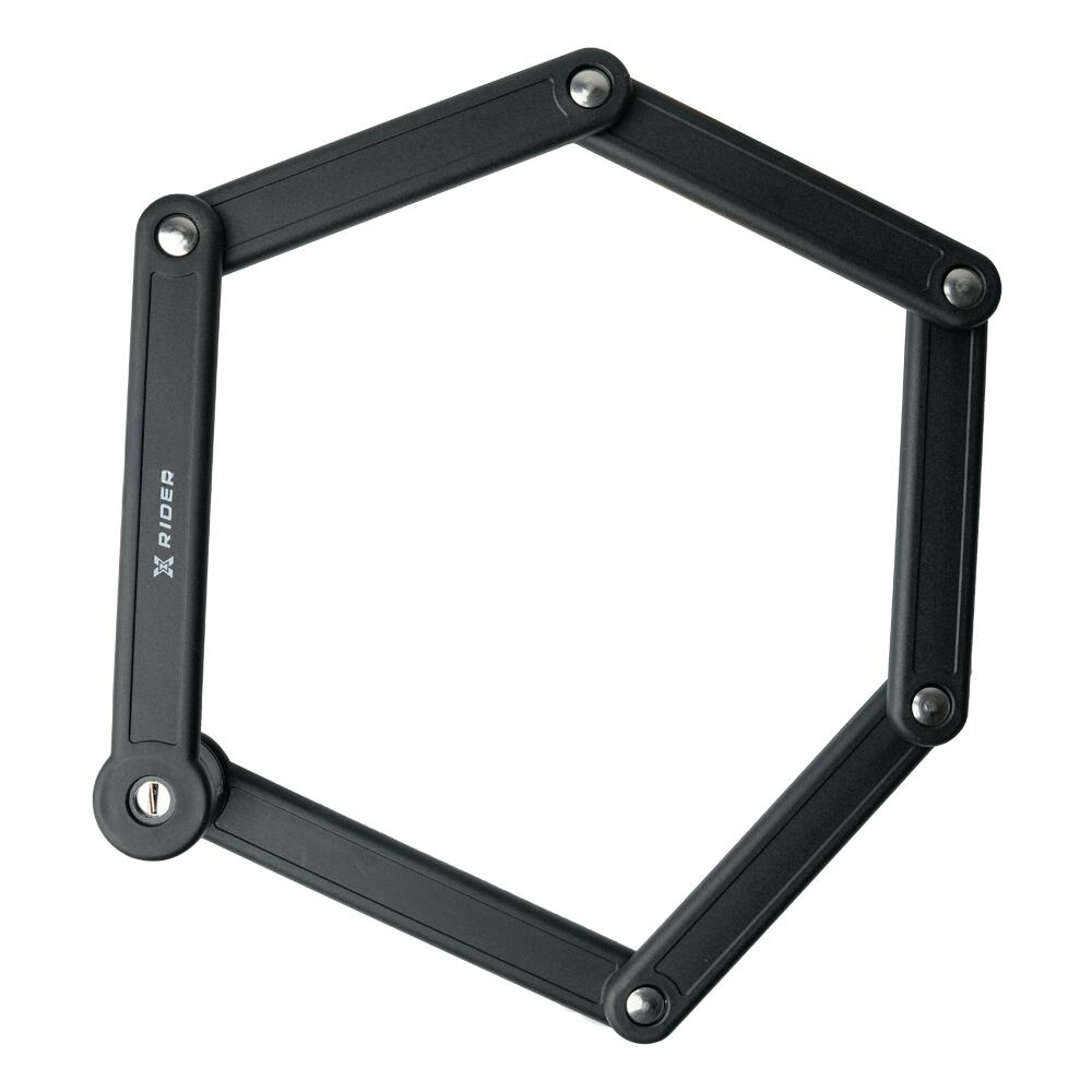 Zapięcie Rowerowe Składane Segmentowe Na Ramę XRIDER STARK Wytrzymałe Na Kluczyk
