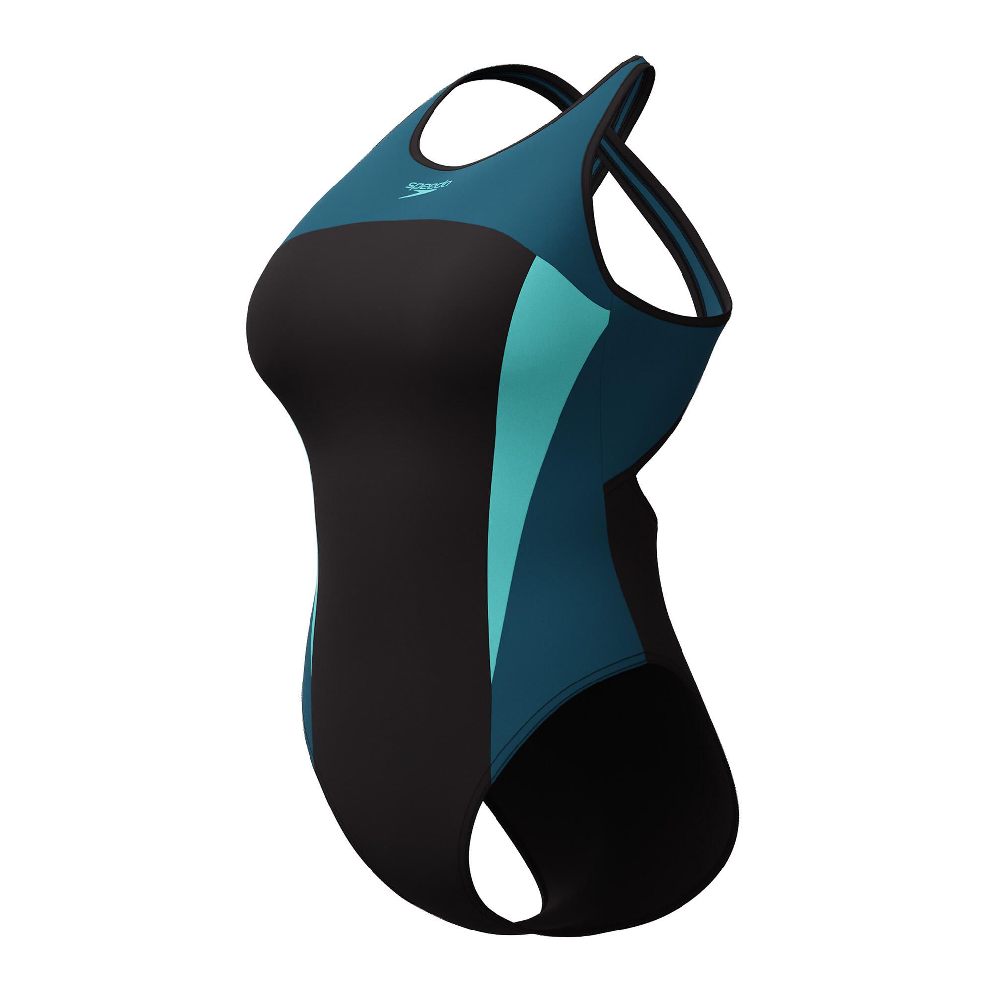 Strój pływacki jednoczęściowy damski Speedo High Neck Splice Cross Back