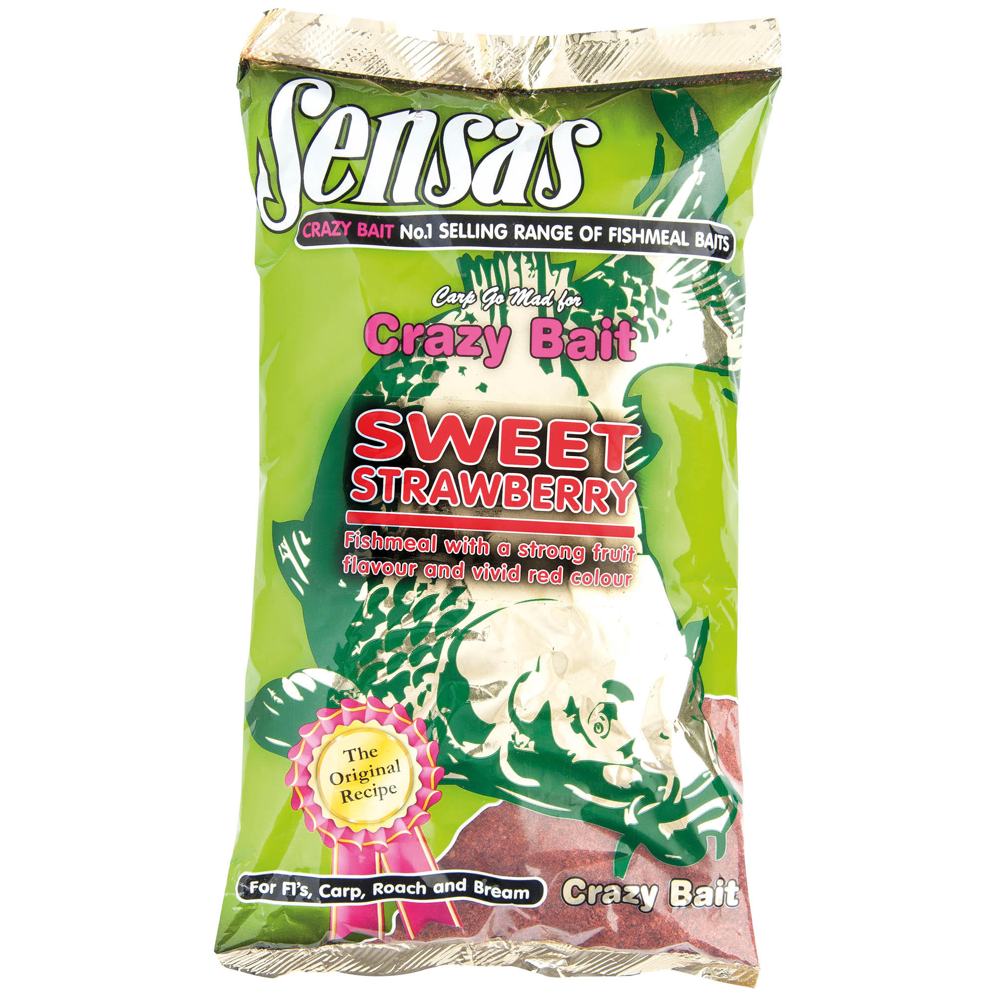 Zanęta Mieszanka Mix Karp Leszcz Linsensas Crazy Bait Sweet Strawberry 1Kg
