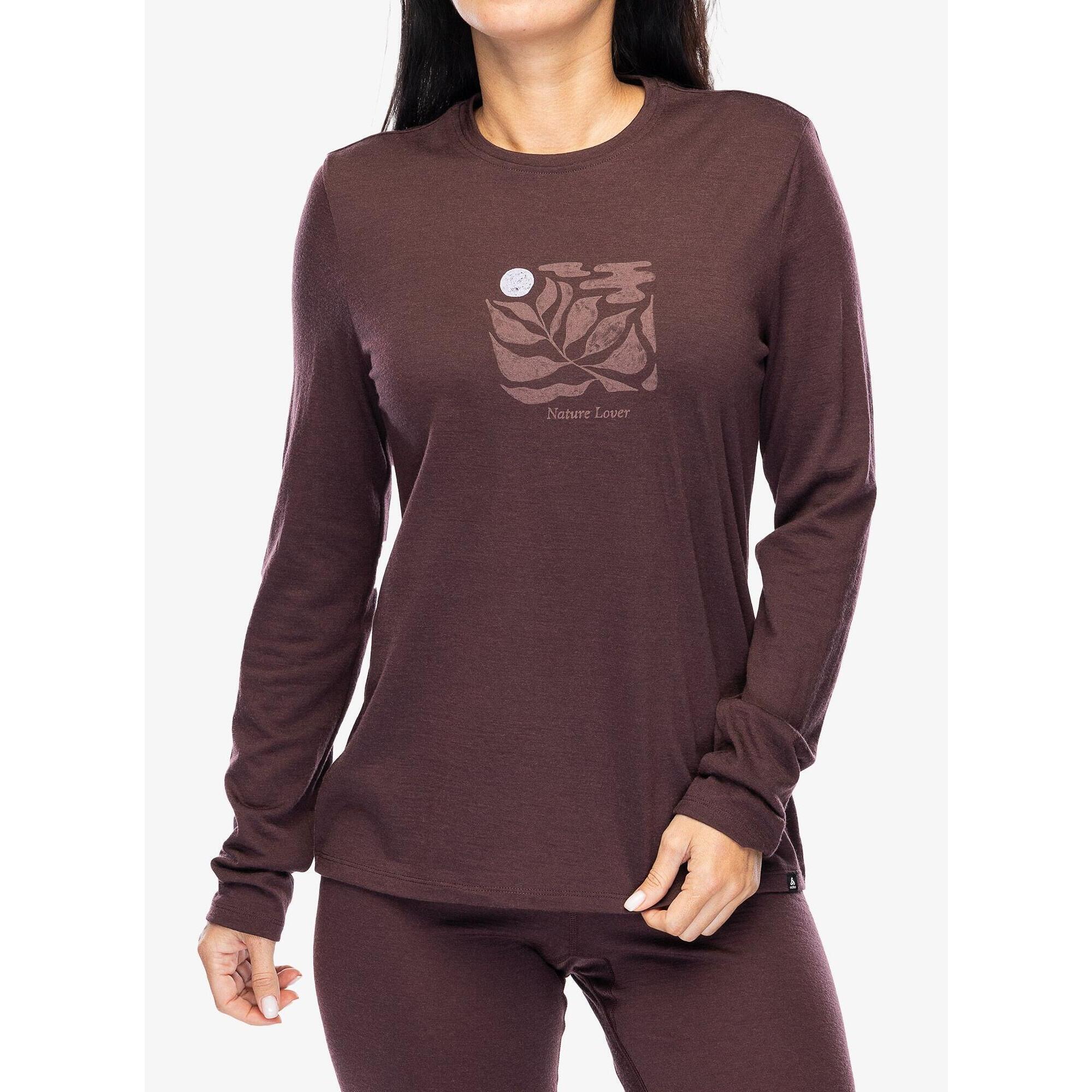 Bluza termiczna damska Odlo Merino 200 Nature Lover TS Crew Neck LS