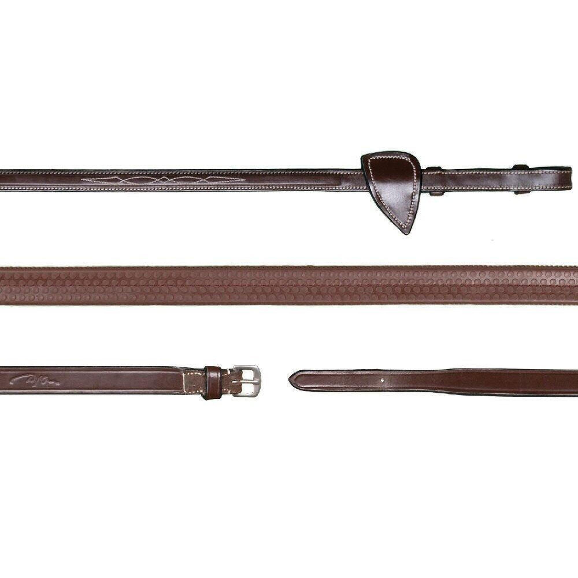 Dy'on 5/8 Rubber Reins Hunter Bruin -